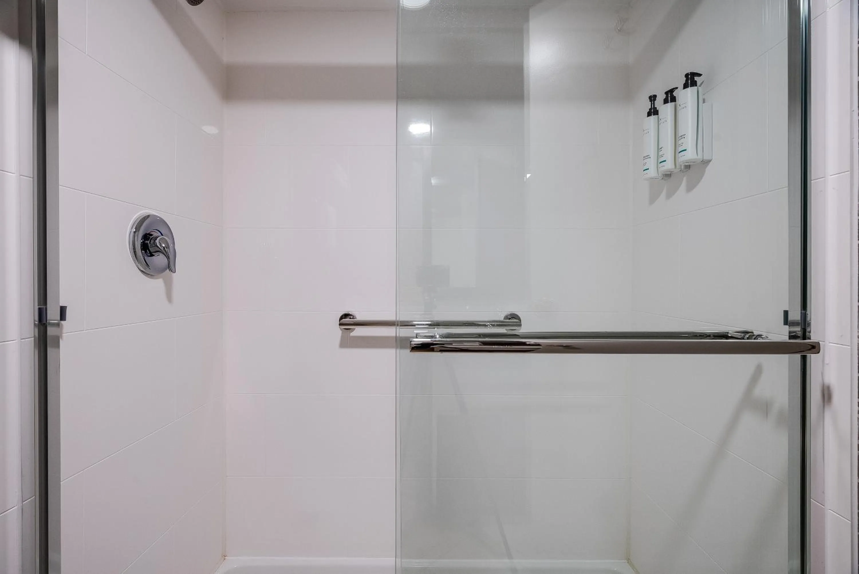 Shower in Monte Carlo Inn Toronto West Suites