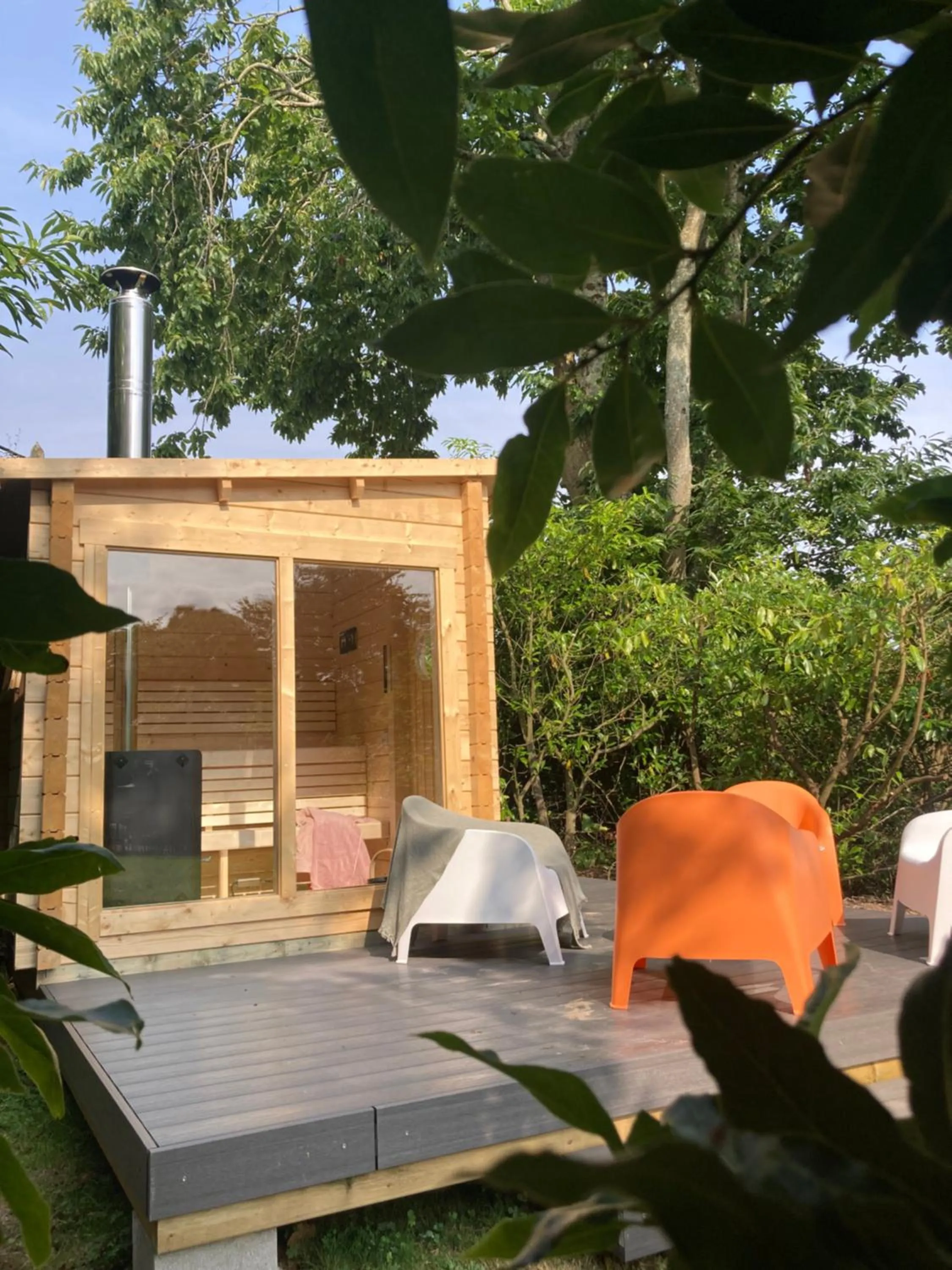 Sauna in EDEN Locquirec - Piscine & Spa Chambre d hôtes