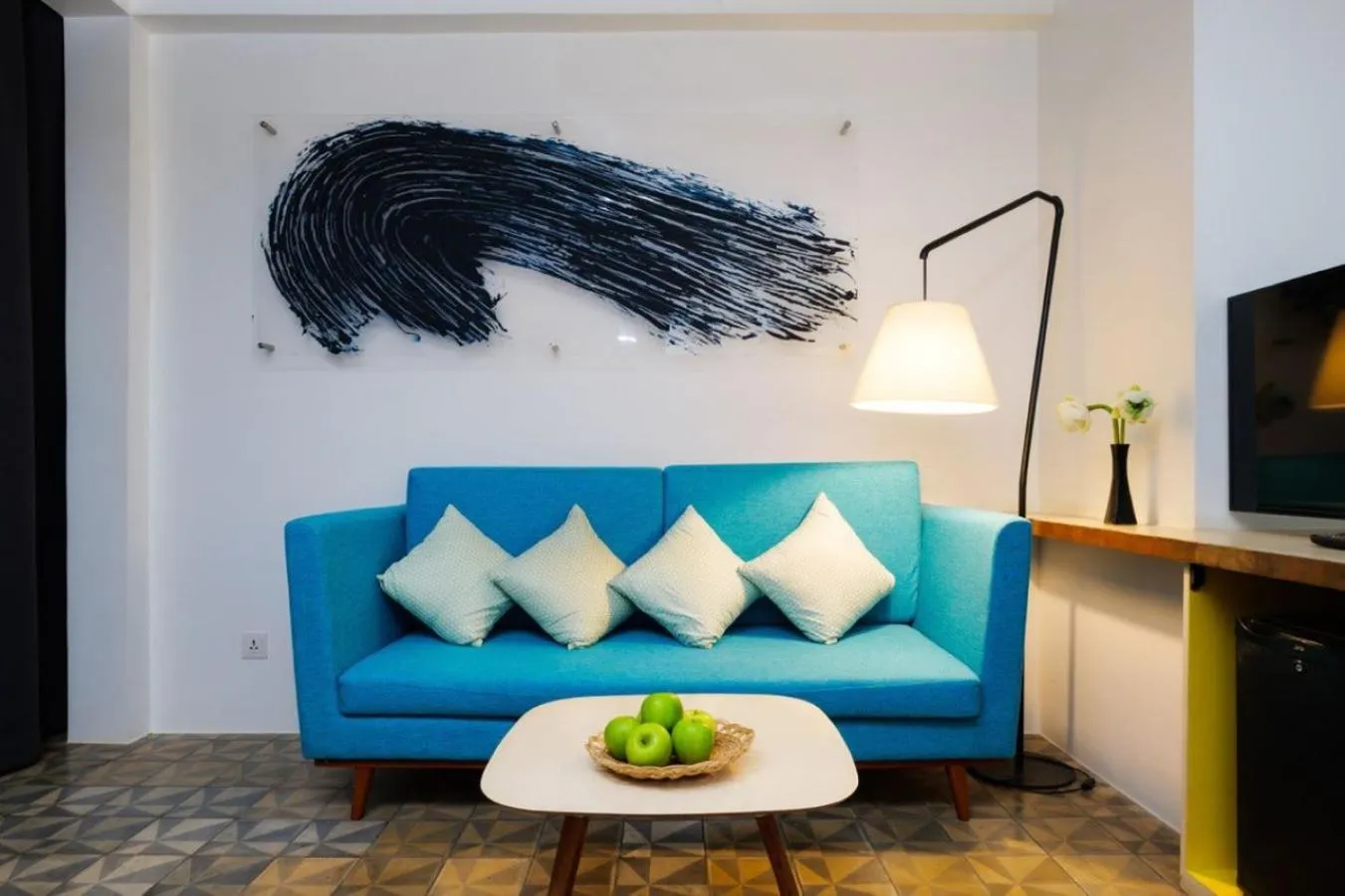 Seating area in Atelier Hotel