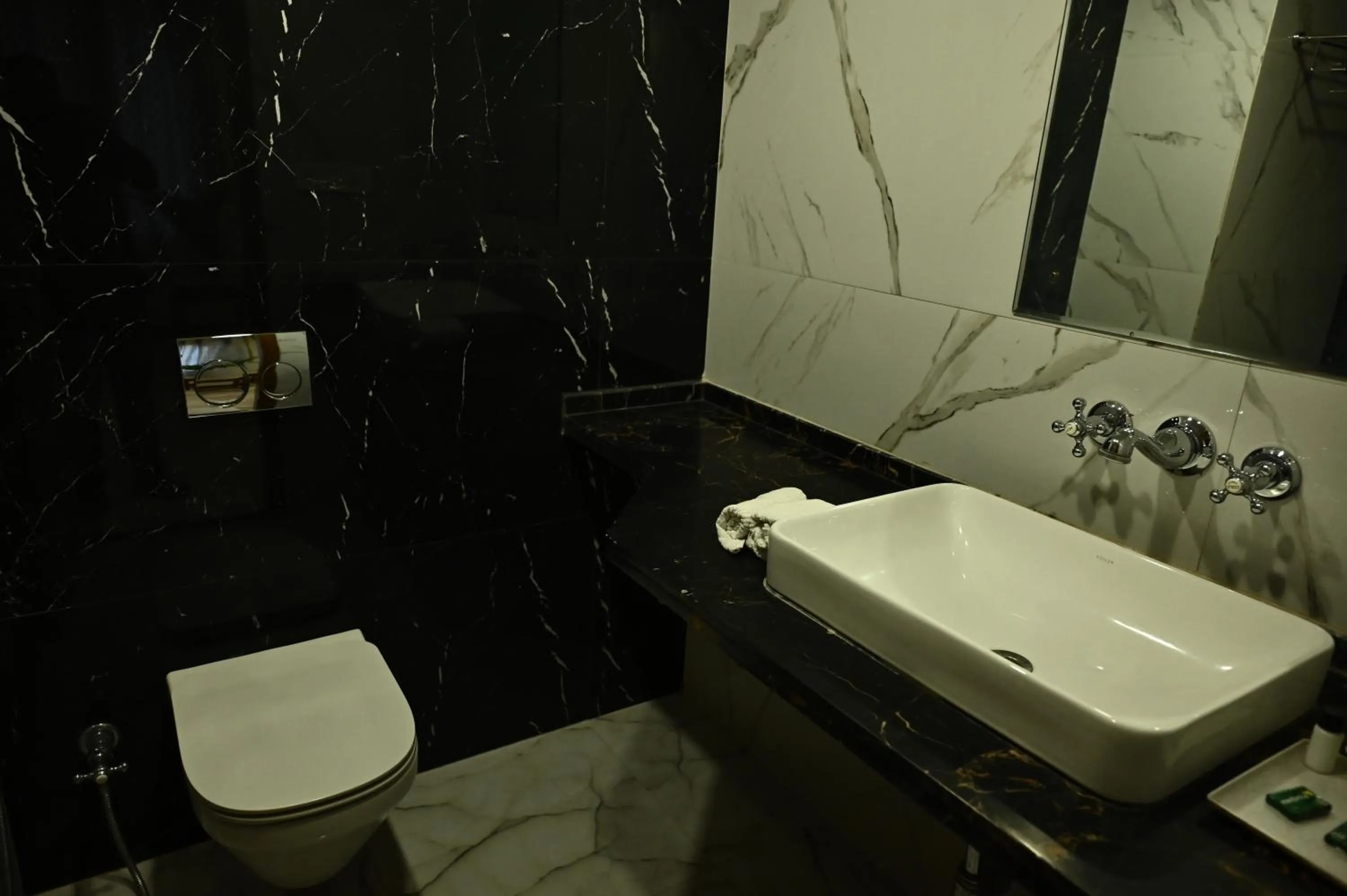 Toilet in Hotel Rime Vista