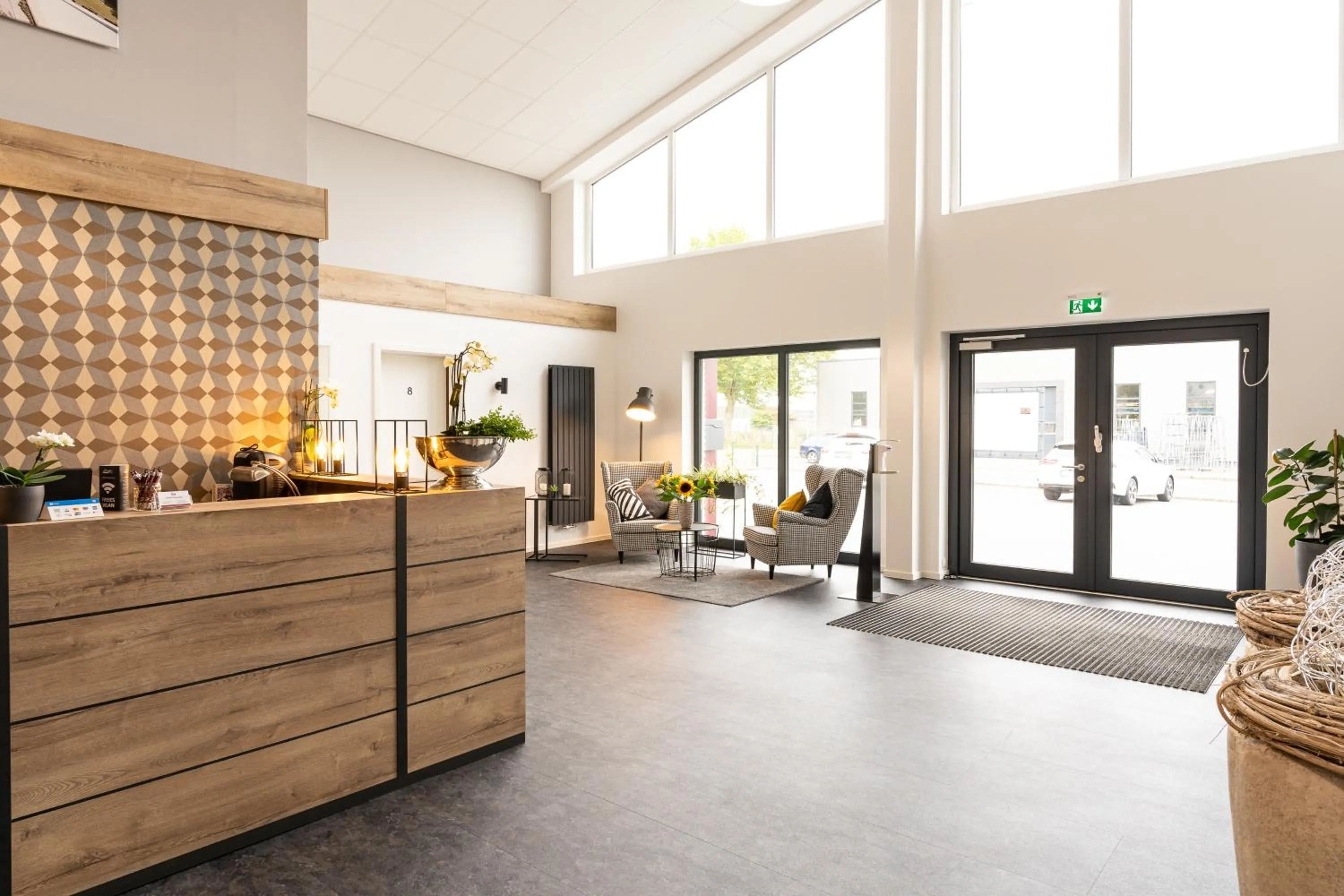 Lobby or reception in Motel Hasetal