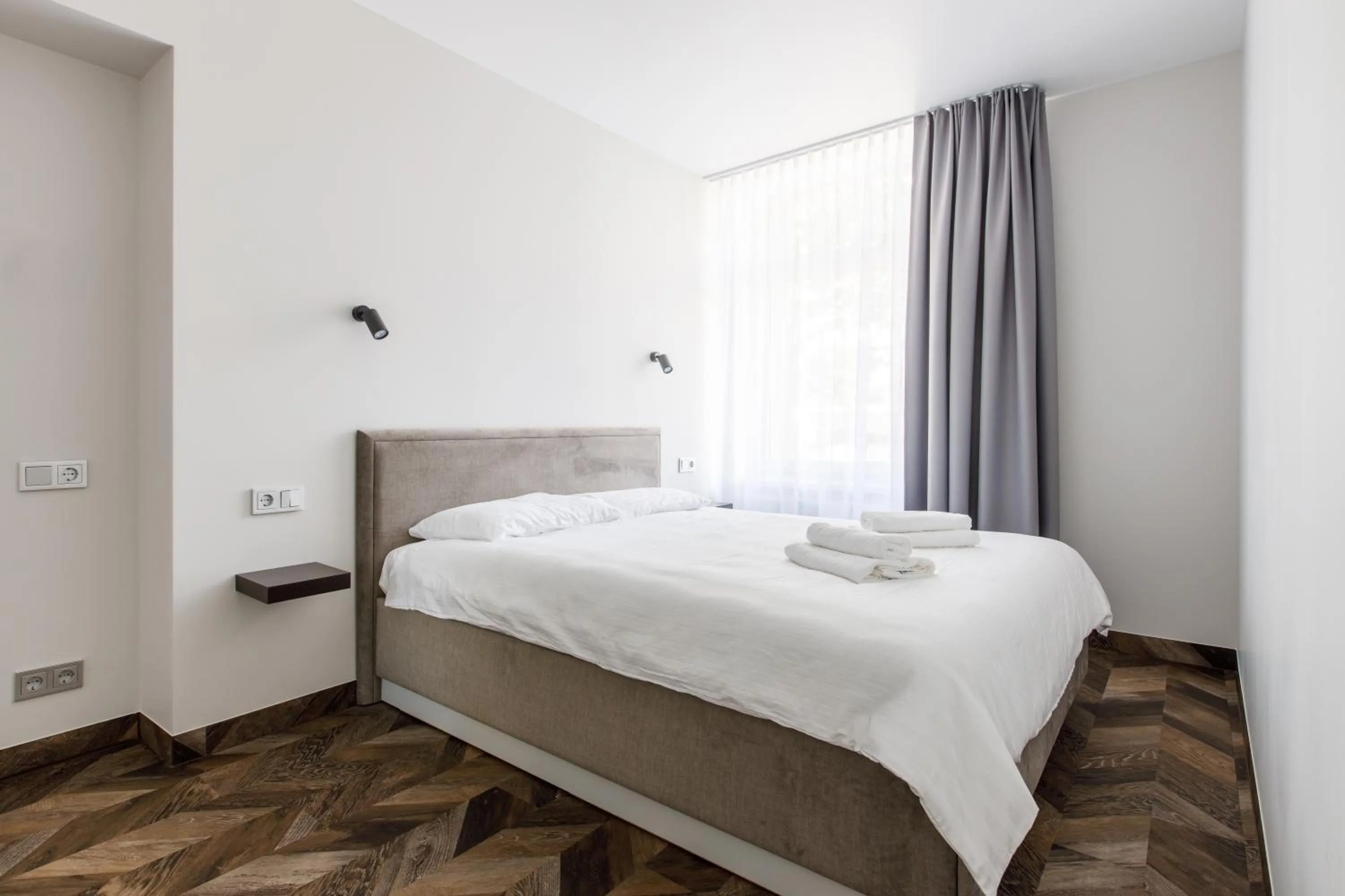 Bedroom, Bed in Seaside Central Hotel