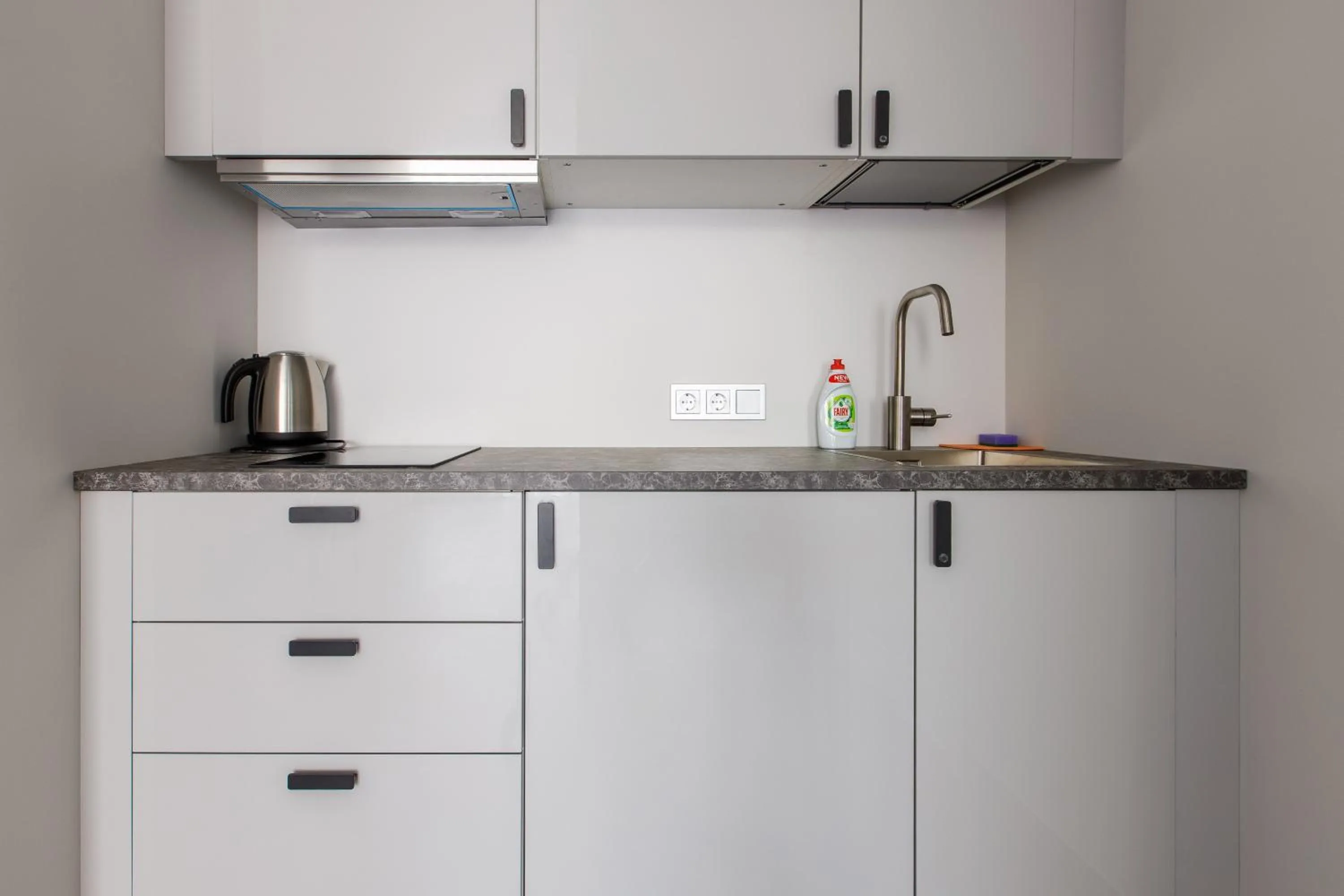 Kitchen or kitchenette in Seaside Central Hotel