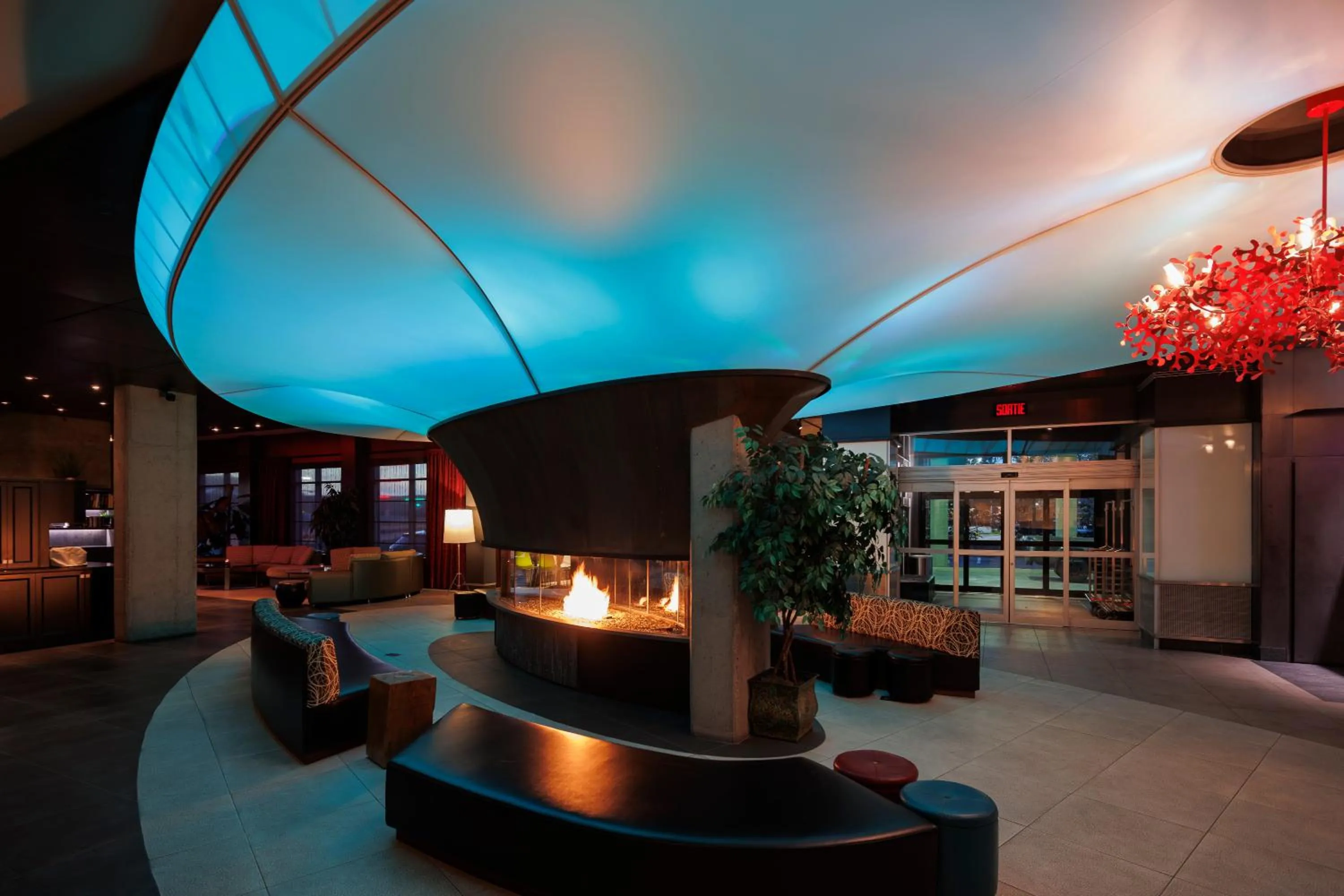 Seating area in Grand Times Hotel