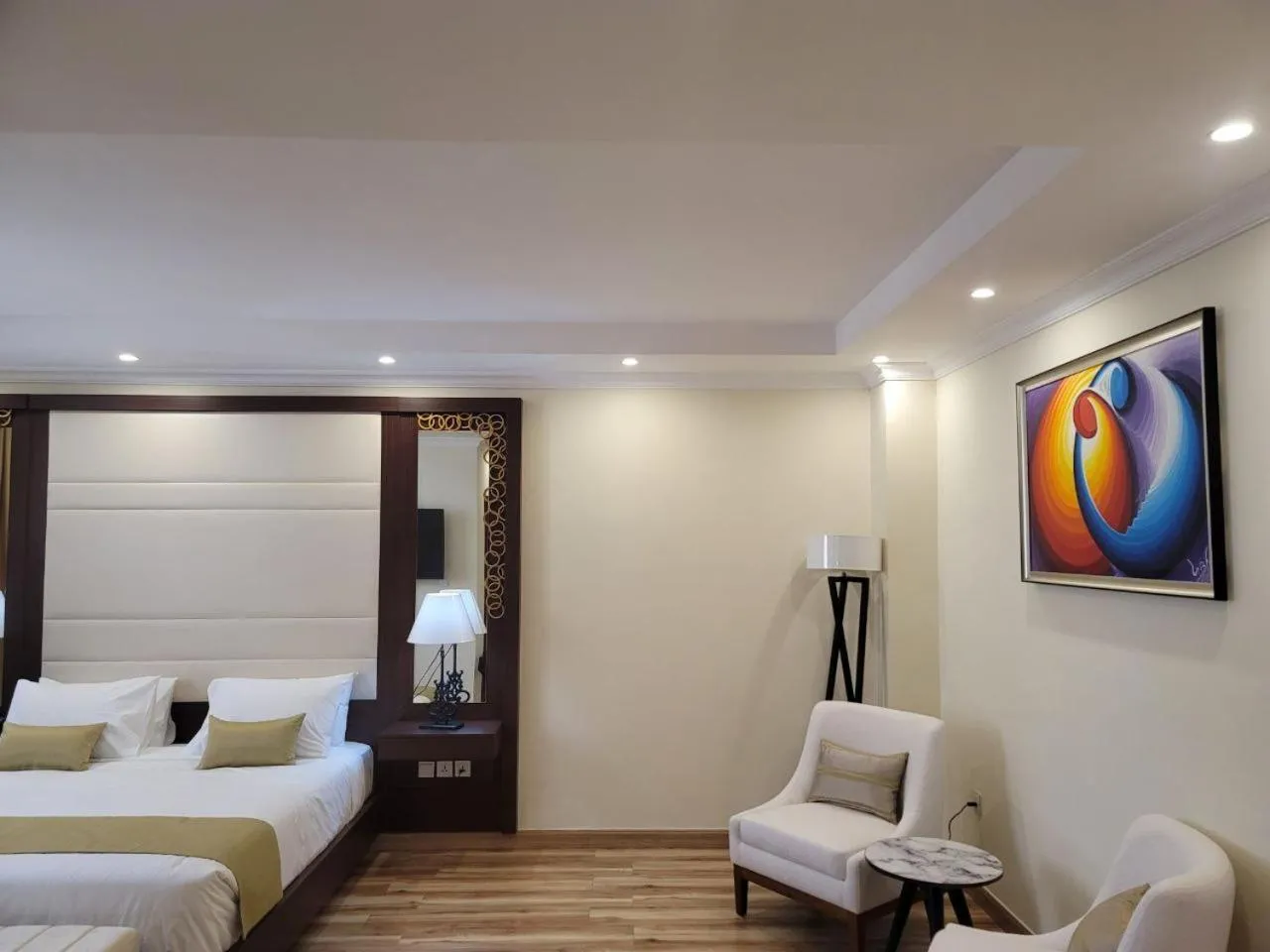 Bed in Goha Addis Hotel