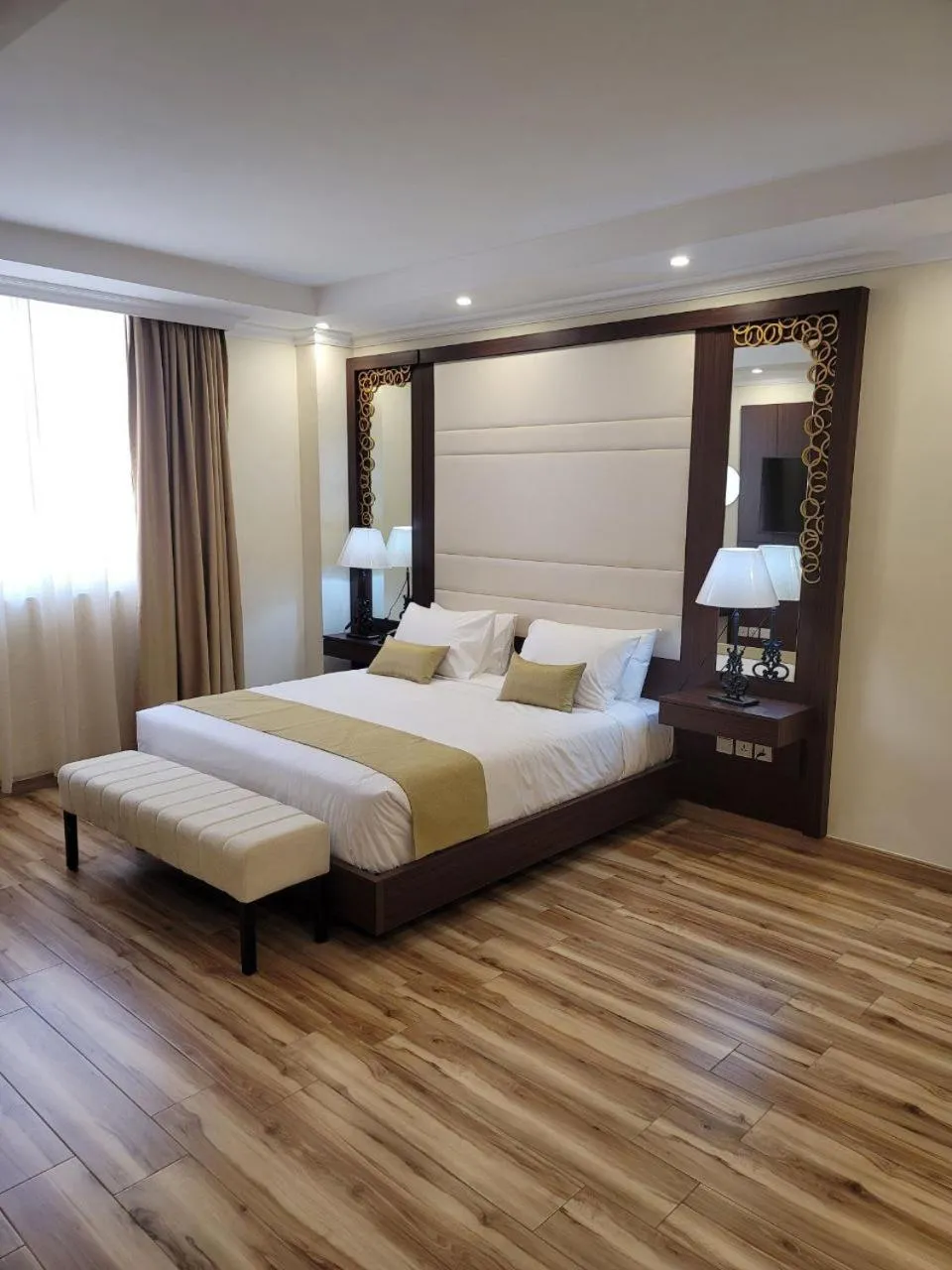 Bed in Goha Addis Hotel
