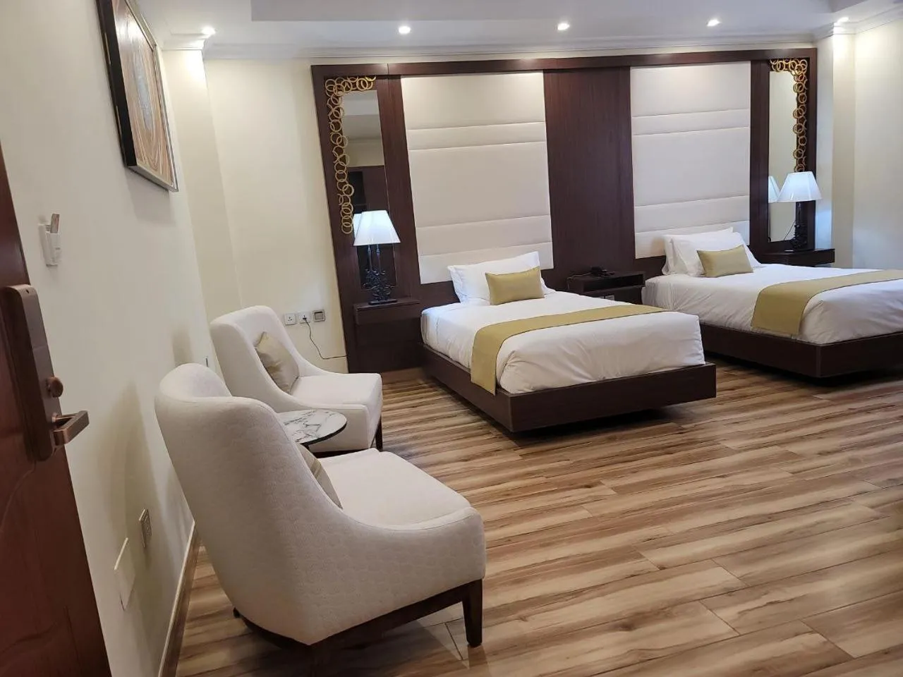 Bed in Goha Addis Hotel