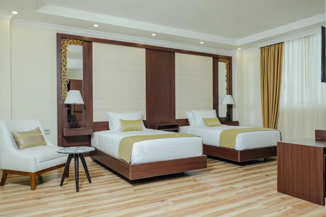 Bed in Goha Addis Hotel