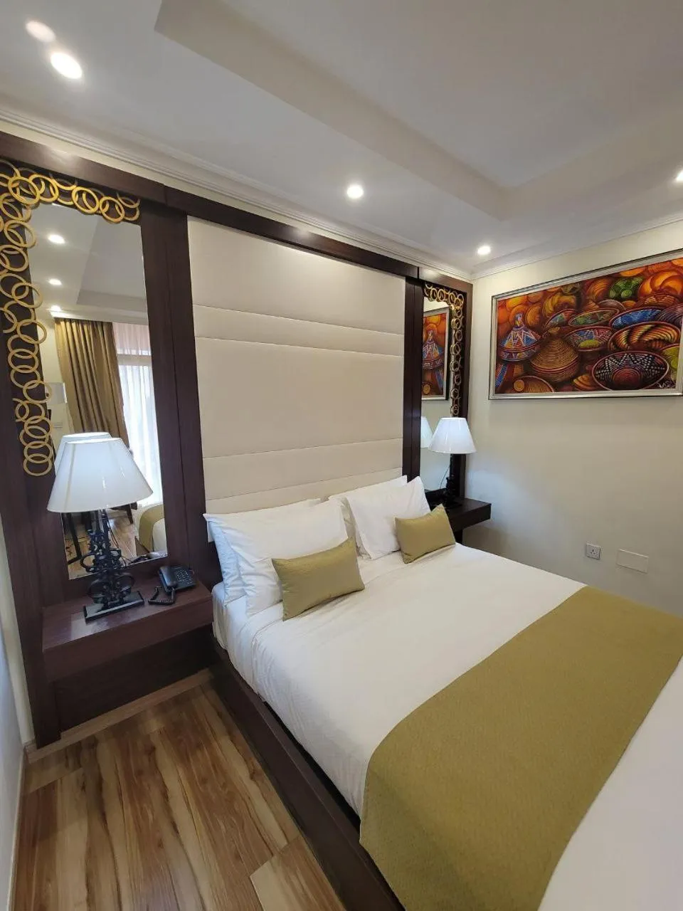 Bed in Goha Addis Hotel