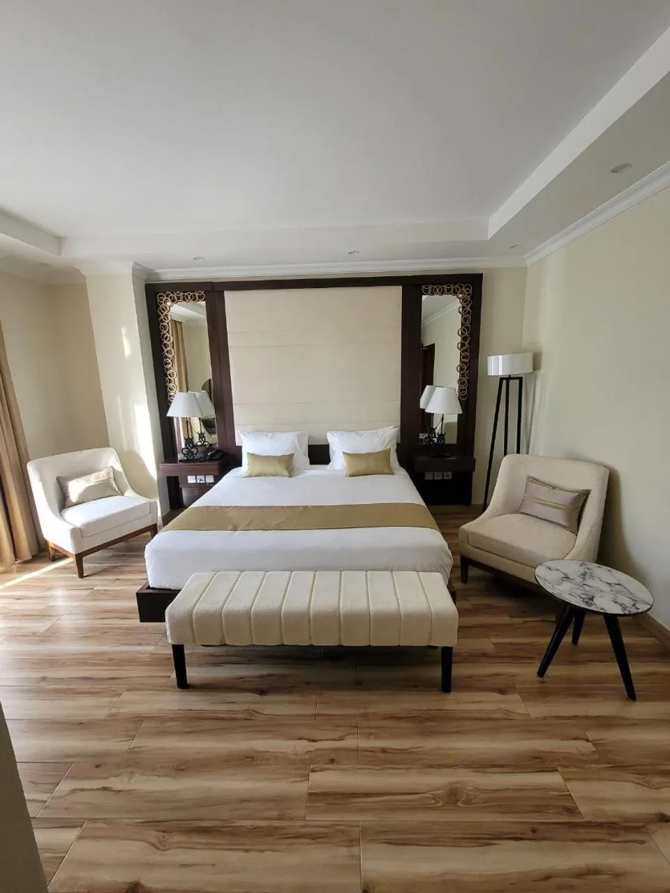Bed in Goha Addis Hotel