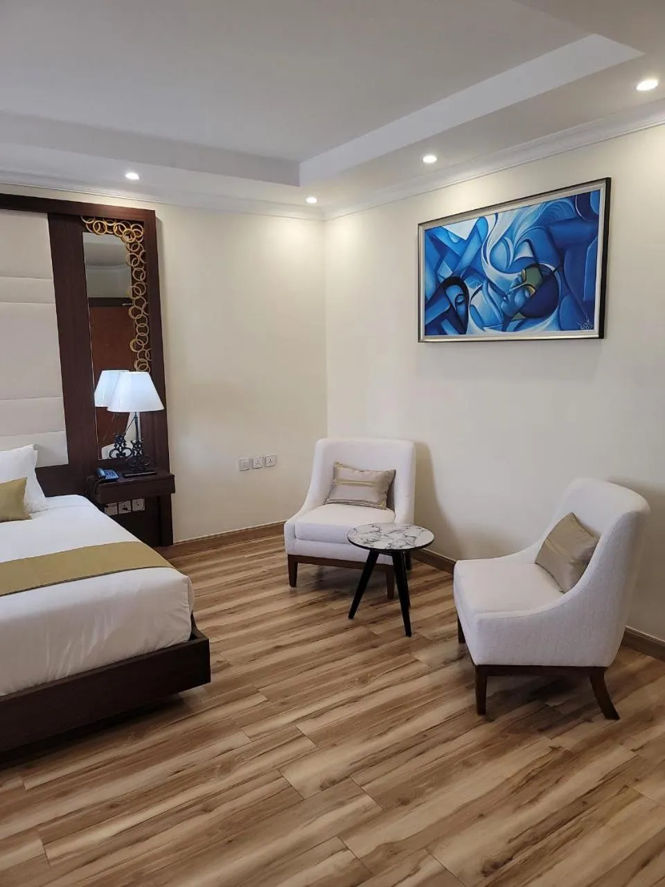 Bed in Goha Addis Hotel