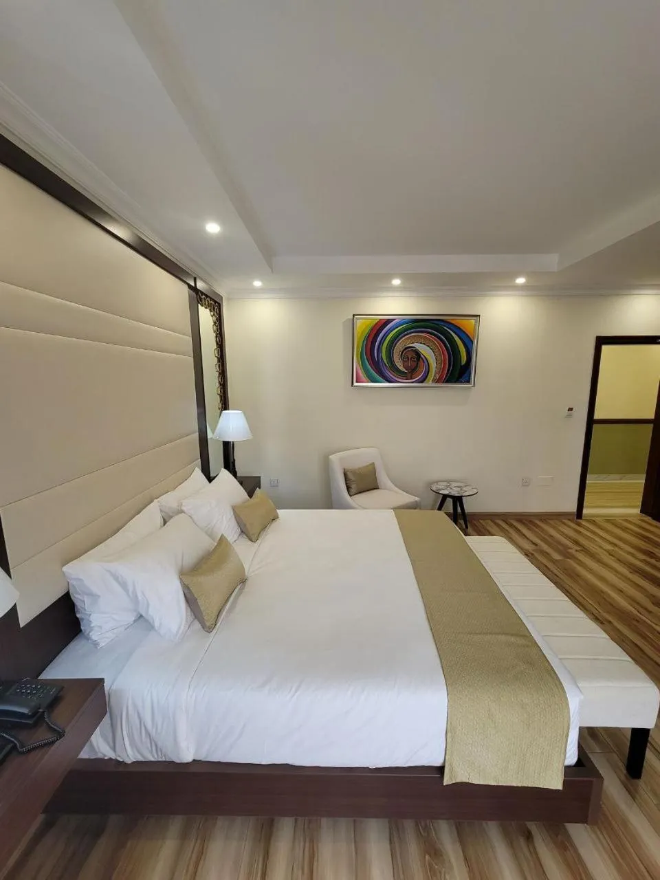 Bed in Goha Addis Hotel