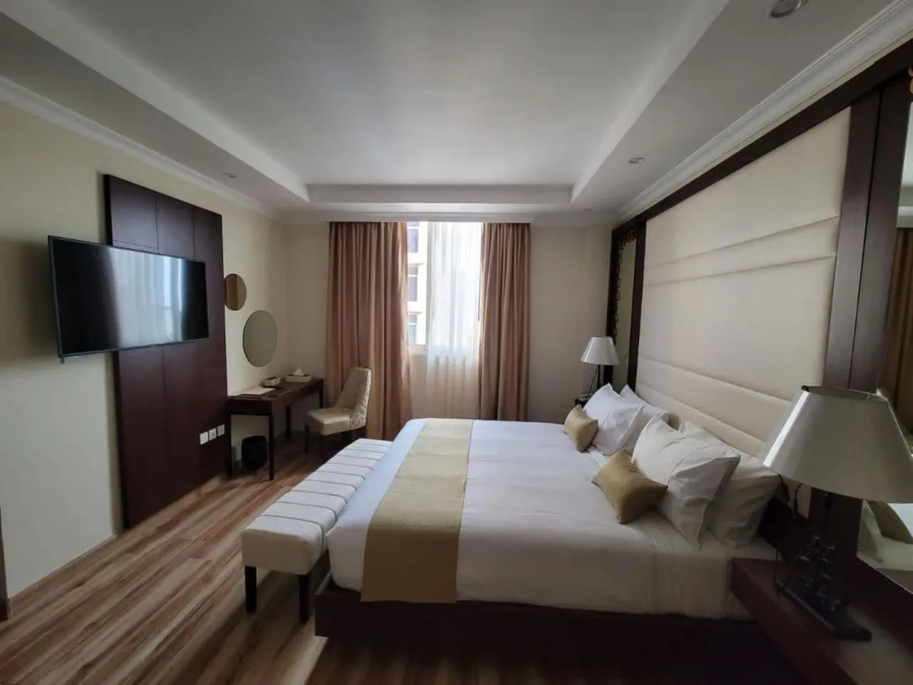 Bed in Goha Addis Hotel