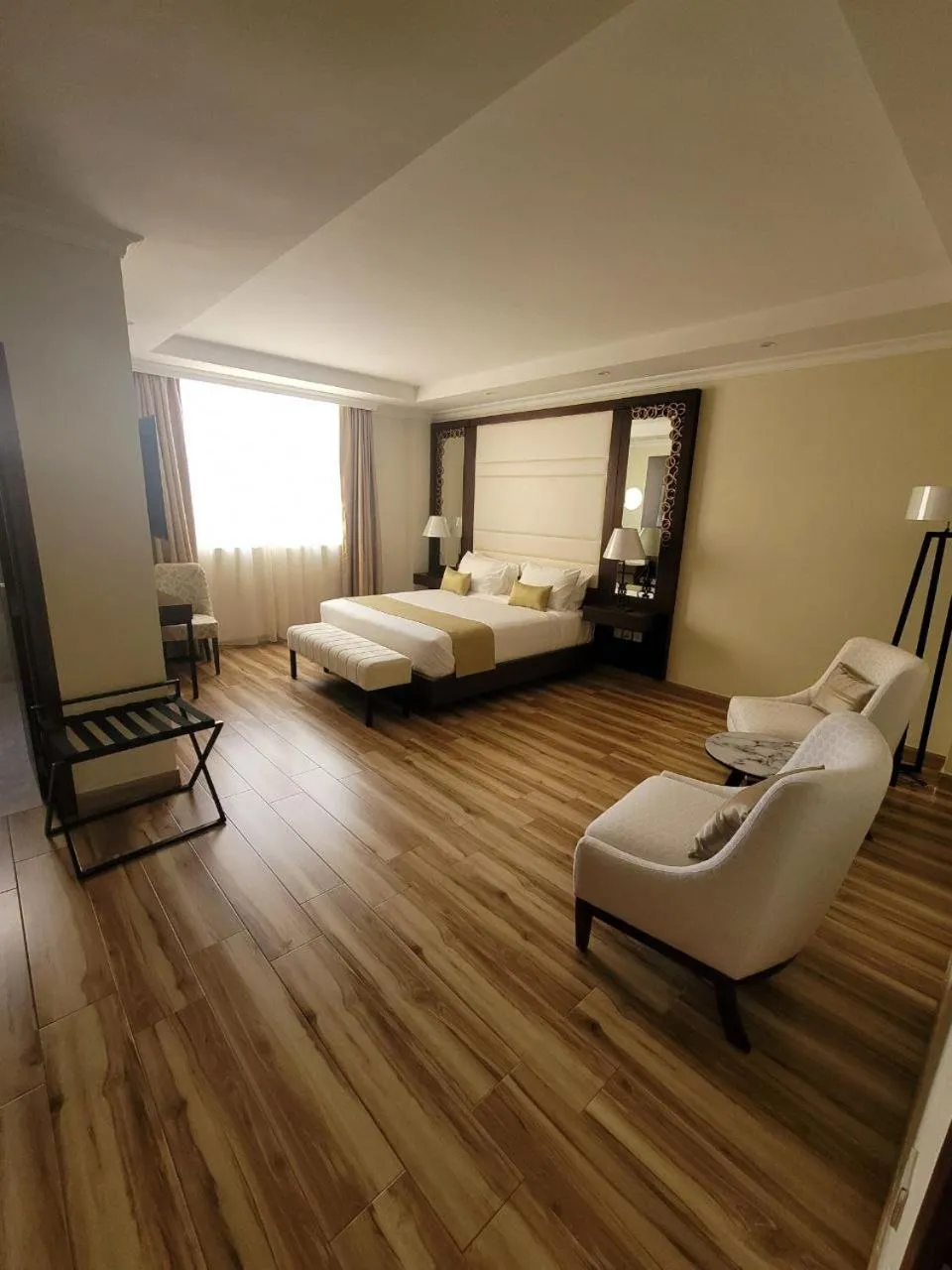 Bed in Goha Addis Hotel