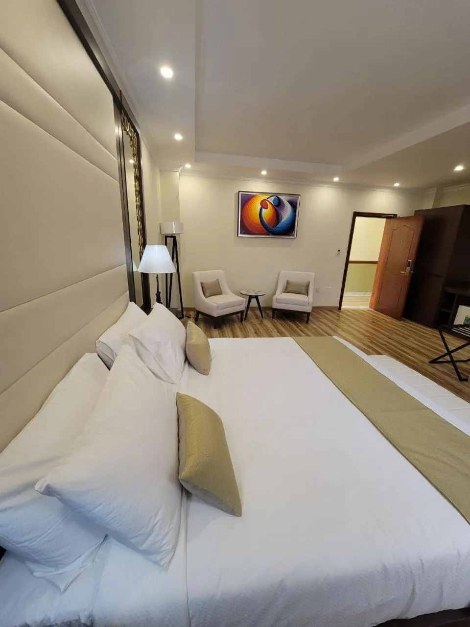 Bed in Goha Addis Hotel