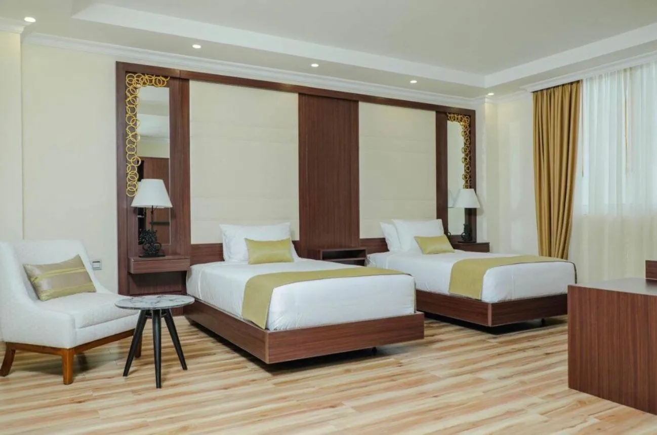Bed in Goha Addis Hotel