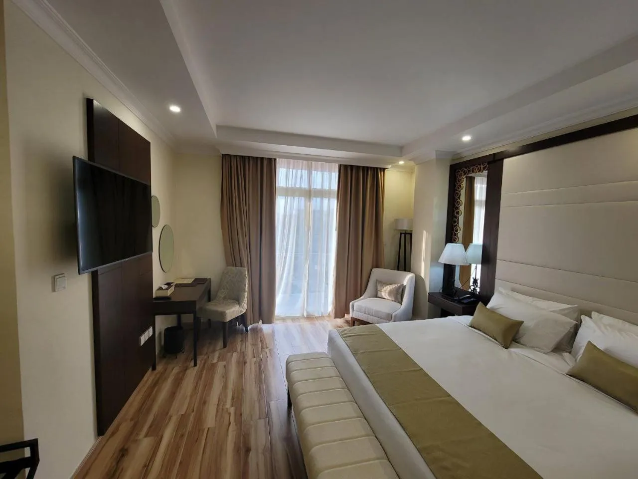Bed in Goha Addis Hotel
