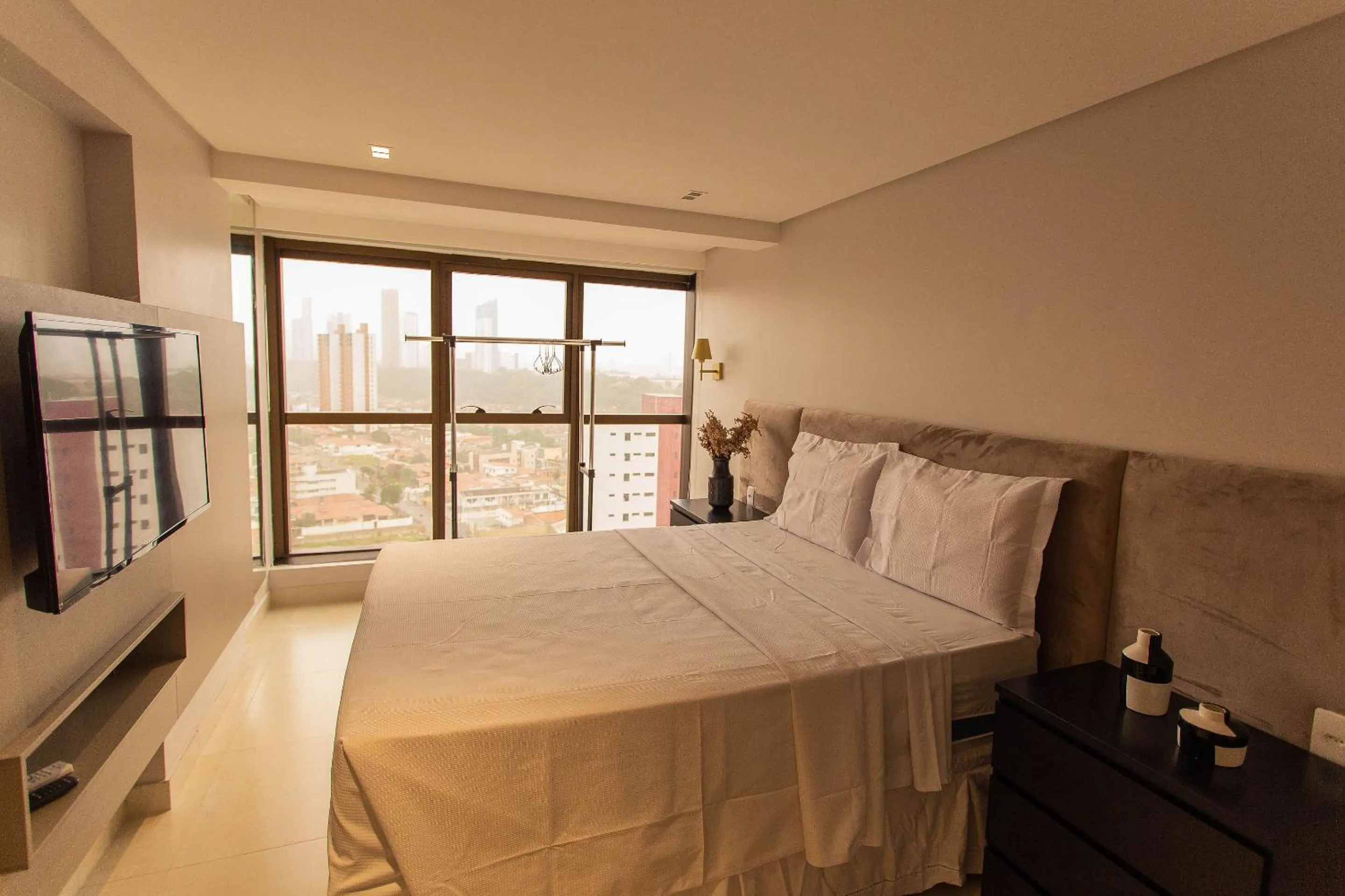 Bedroom, Bed in Manaíra Apart Hotel por Carpediem