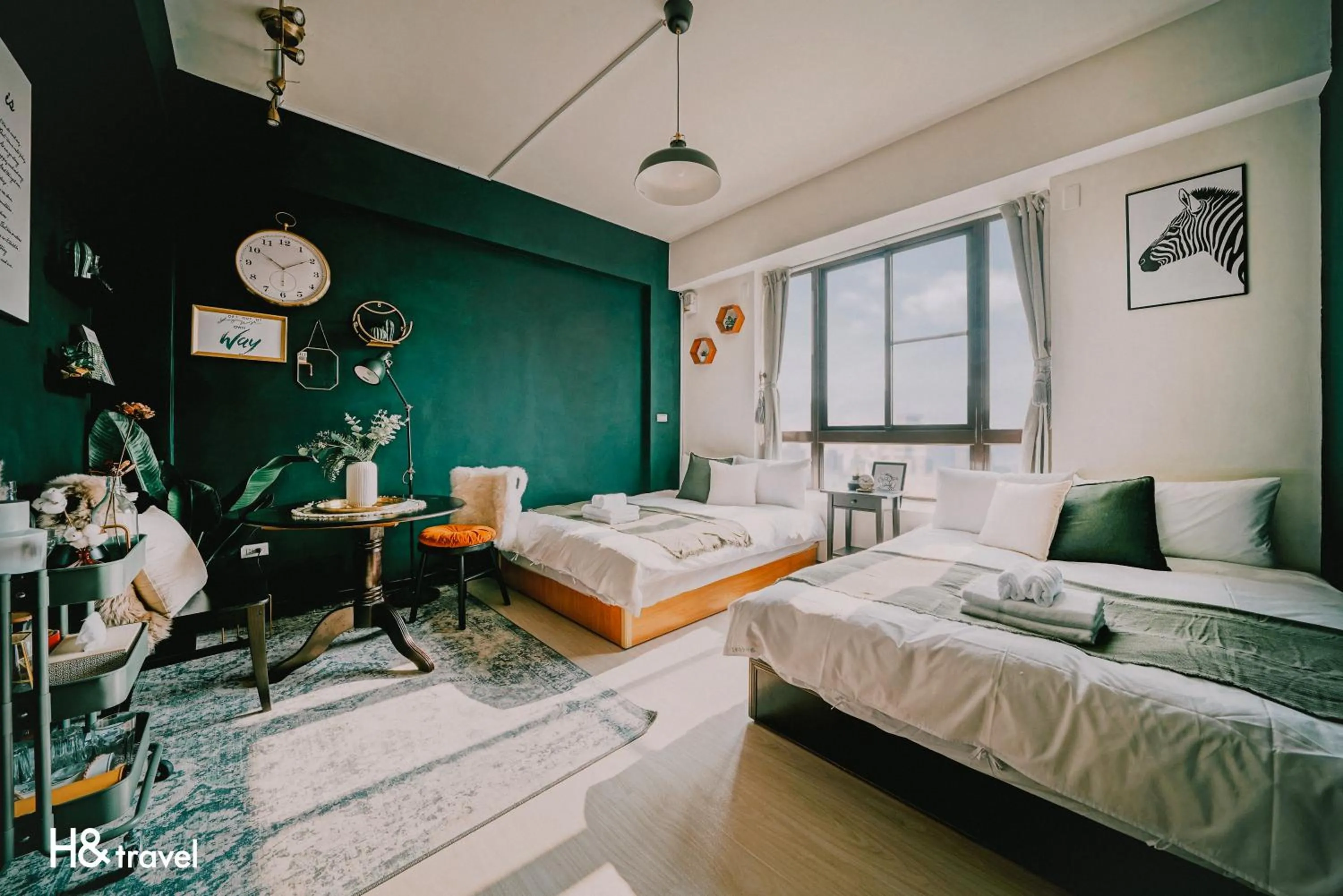 On site, Bed in Tainan Sleepie Inn