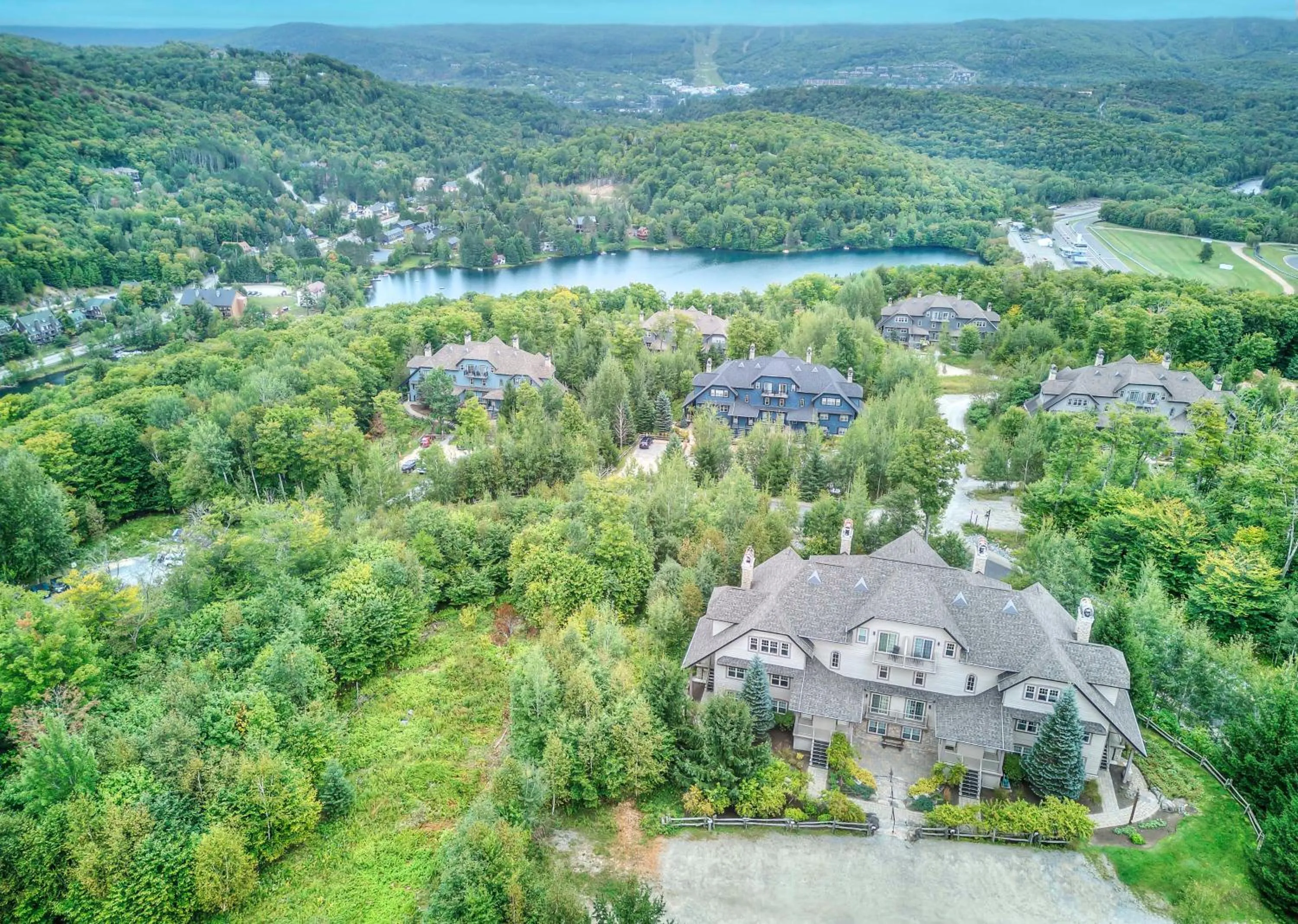 Lake view in Cap Tremblant Mountain Resort