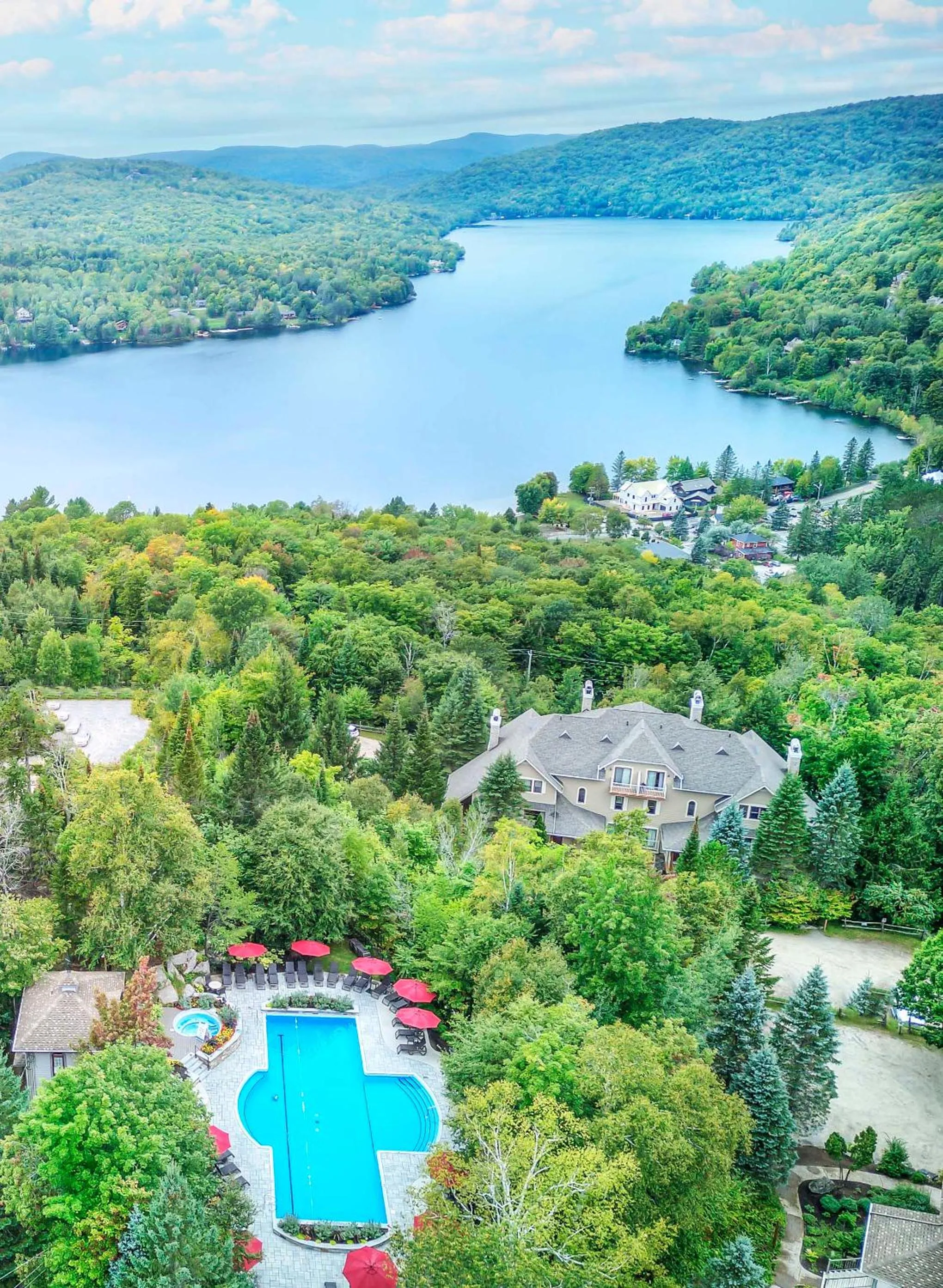 Swimming pool in Cap Tremblant Mountain Resort