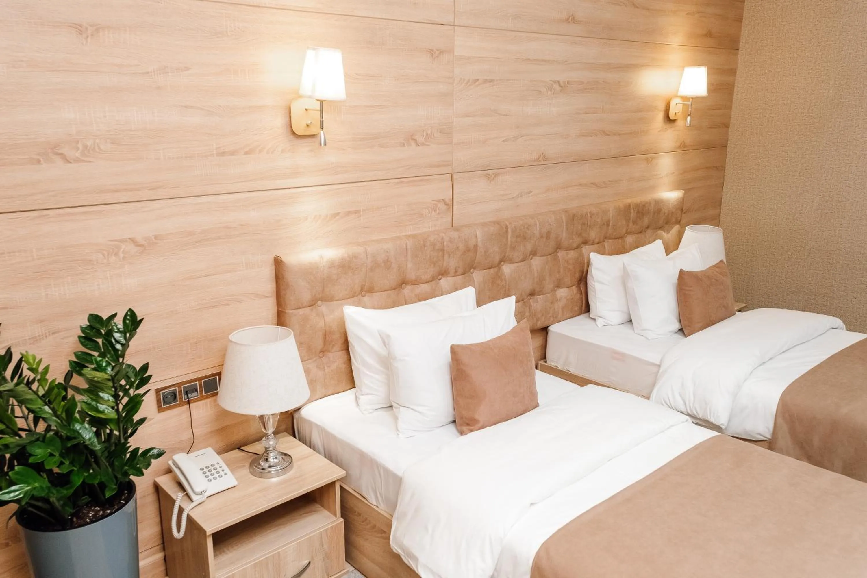 Bed in Central Palace Halal Hotel