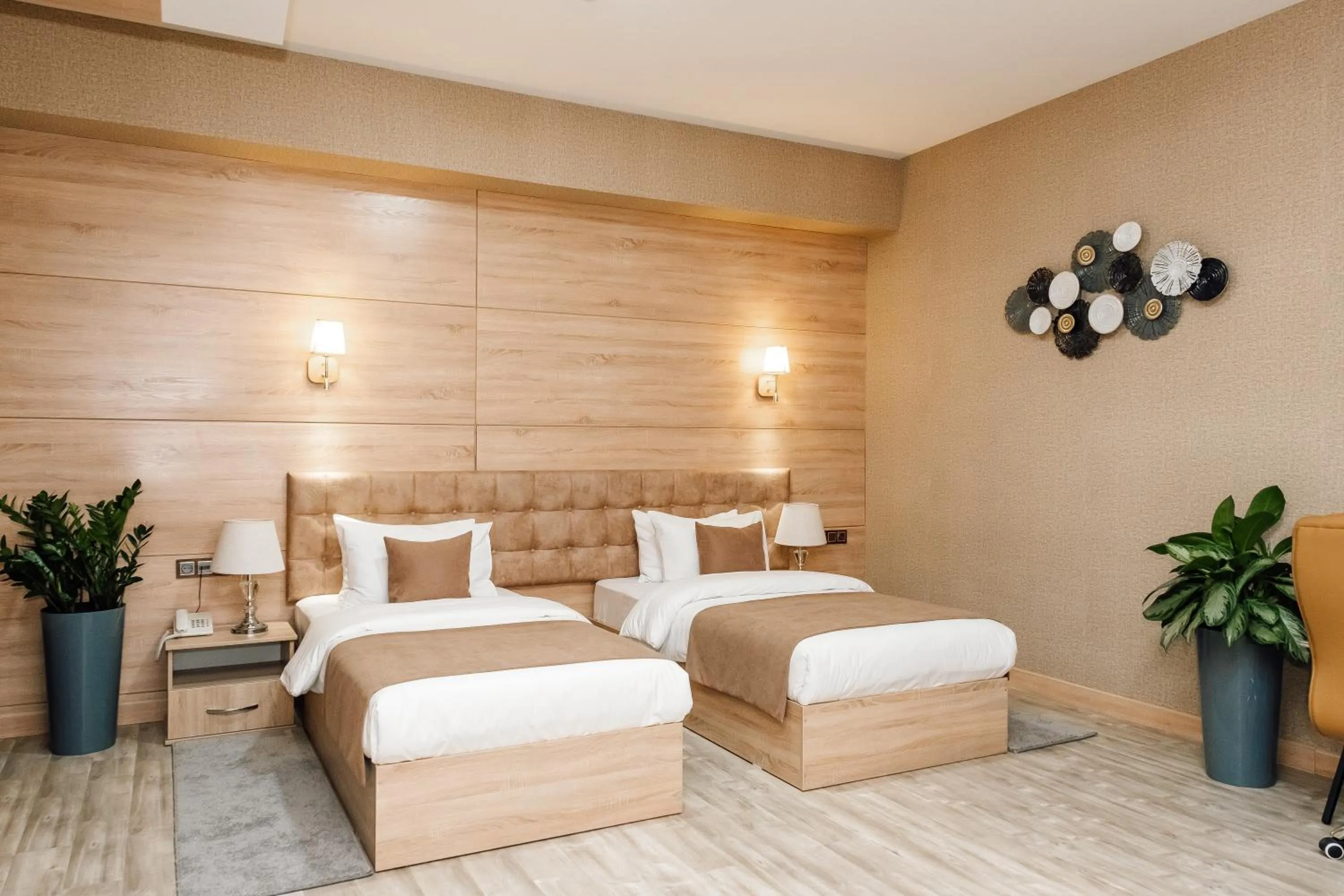 Bed in Central Palace Halal Hotel