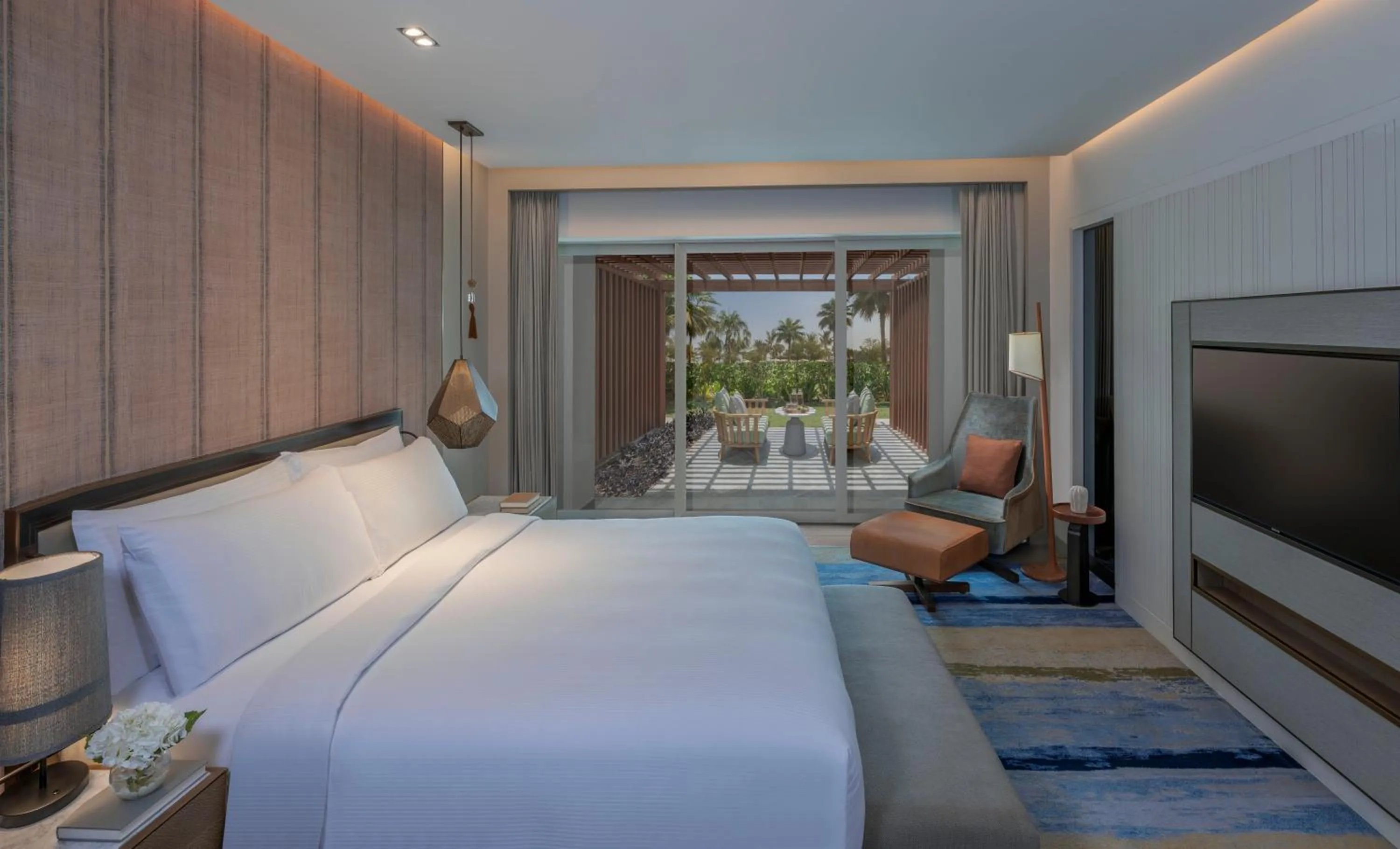 Bed in InterContinental Ras Al Khaimah Mina Al Arab Resort & Spa by IHG