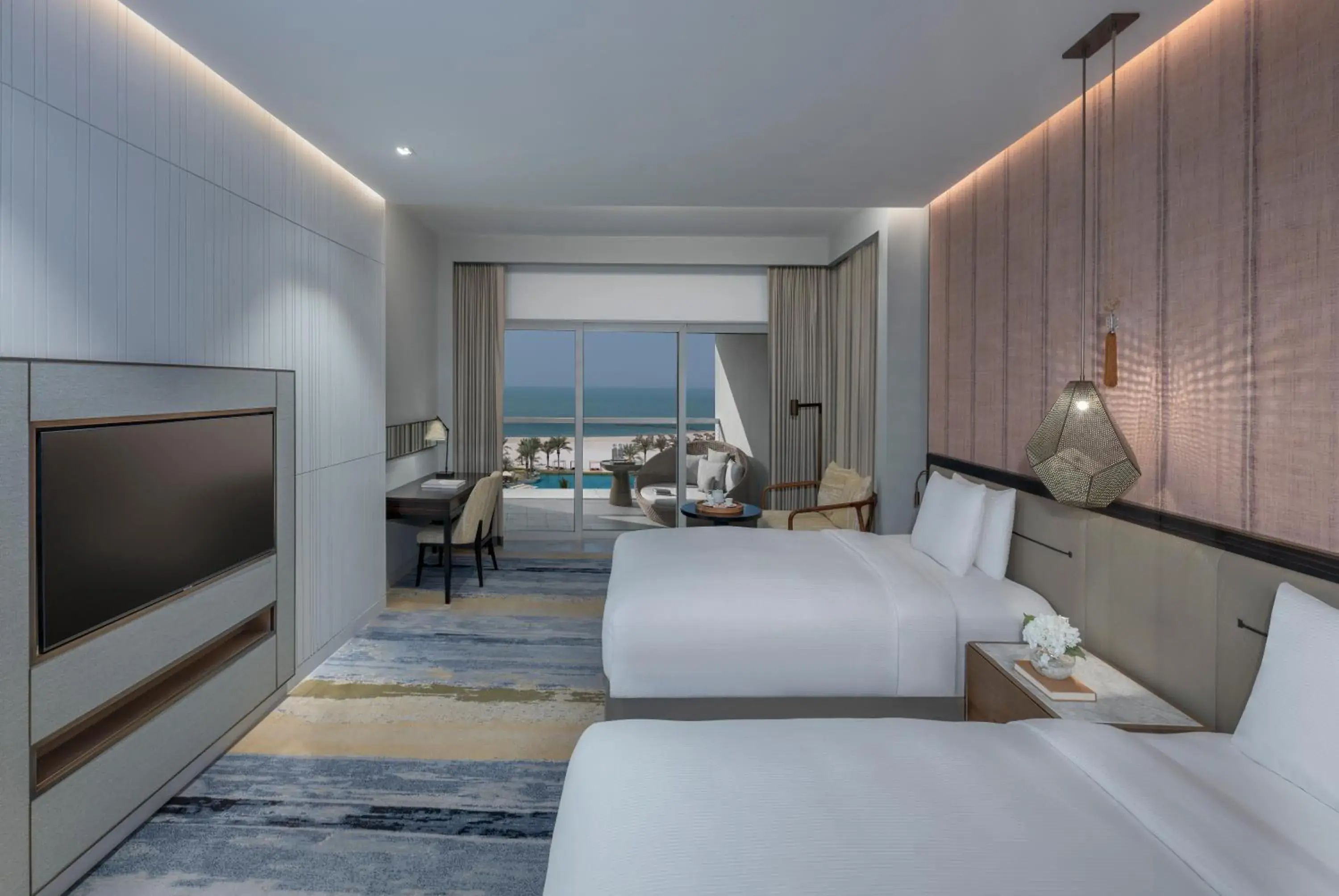 Twin Room with Infinity Ocean View in InterContinental Ras Al Khaimah Mina Al Arab Resort & Spa by IHG Twin Room with Infinity Ocean View in InterContinental Ras Al Khaimah Mina Al Arab Resort & Spa by IHG