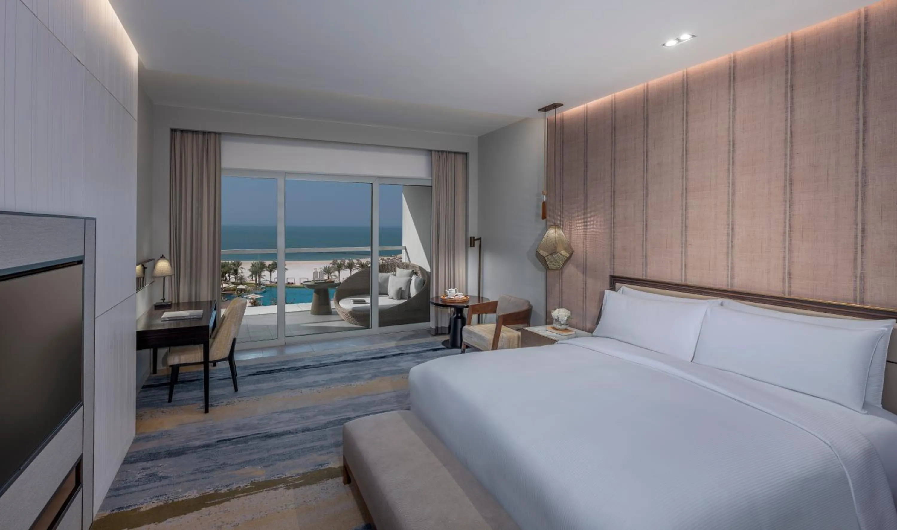 Bed in InterContinental Ras Al Khaimah Mina Al Arab Resort & Spa by IHG