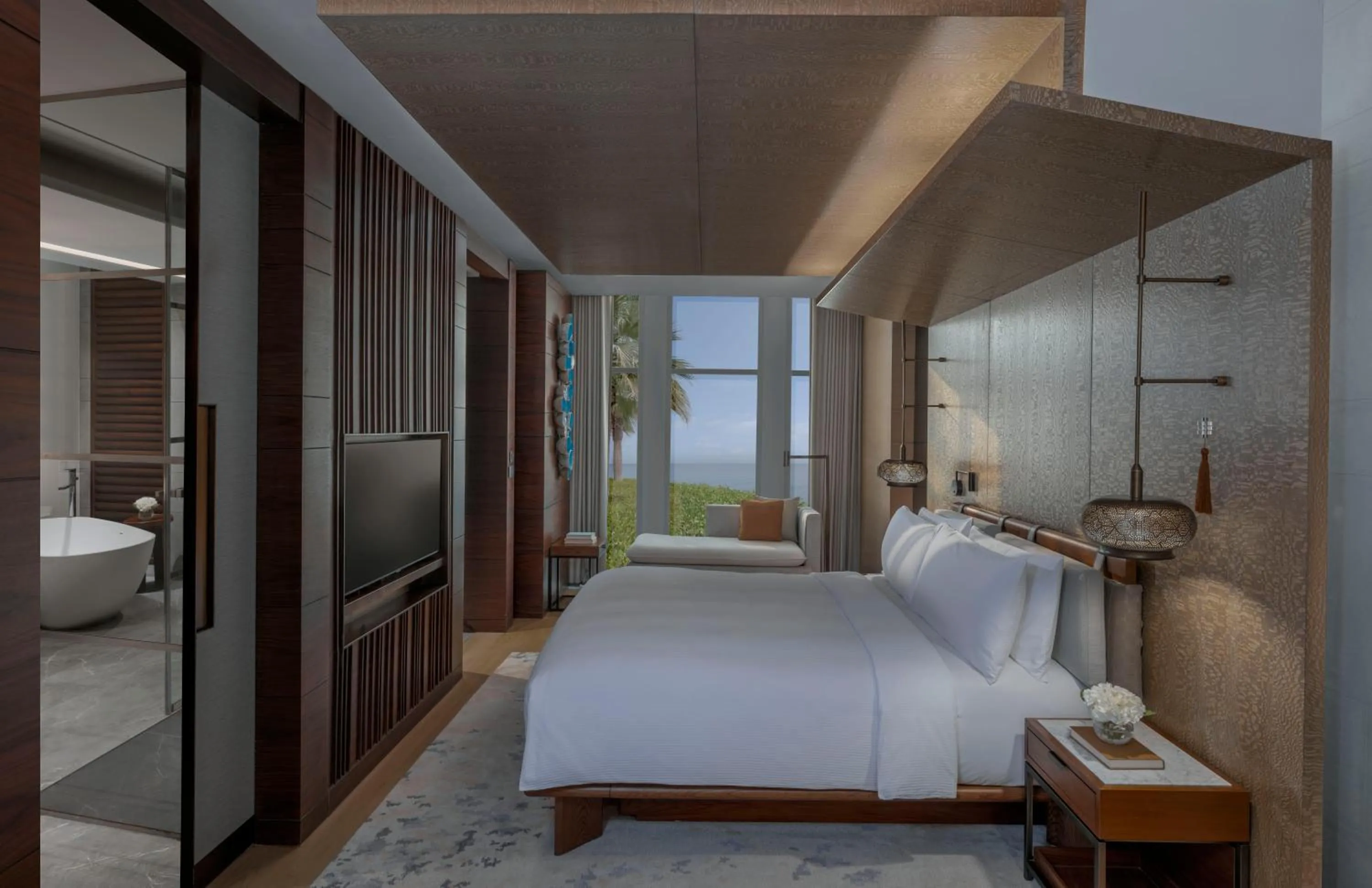 Bed in InterContinental Ras Al Khaimah Mina Al Arab Resort & Spa by IHG