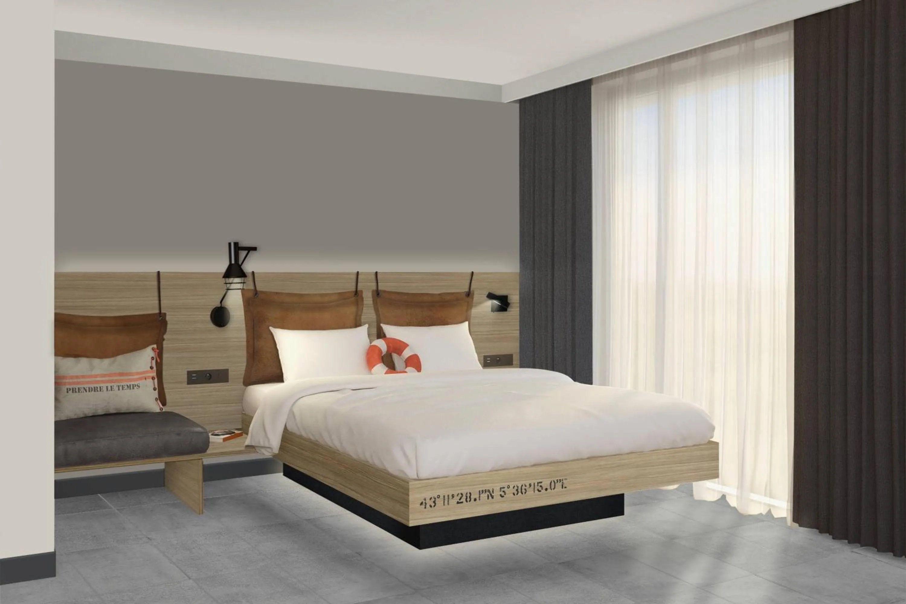 Photo of the whole room, Bed in Moxy La Ciotat