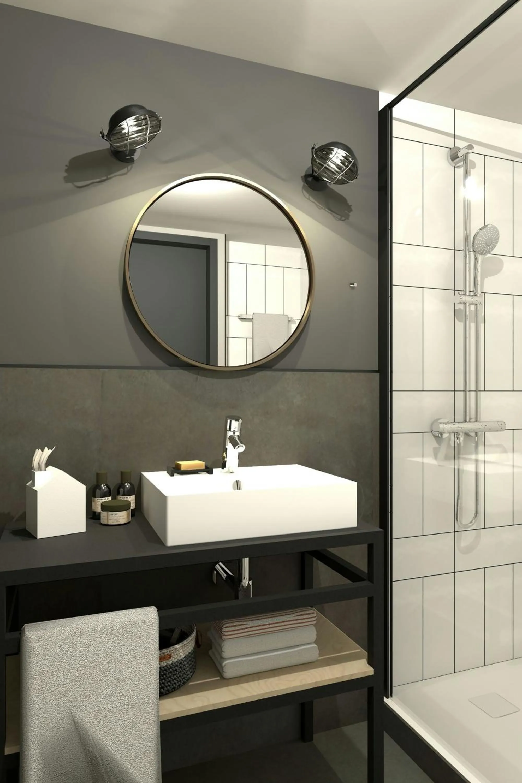 Bathroom in Moxy La Ciotat