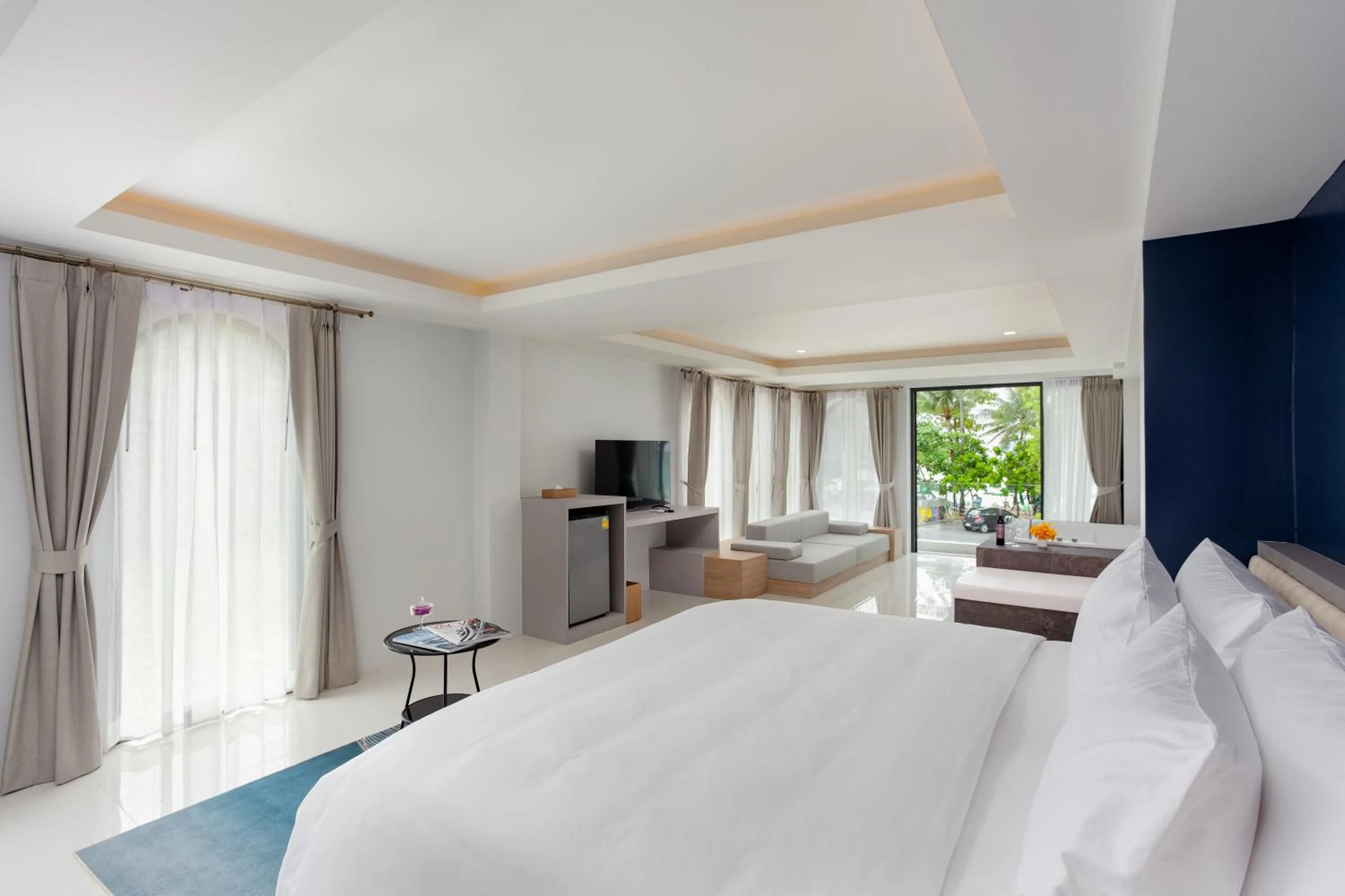 Bed in Anona Beachfront Phuket Resort-SHA EXTRA PLUS