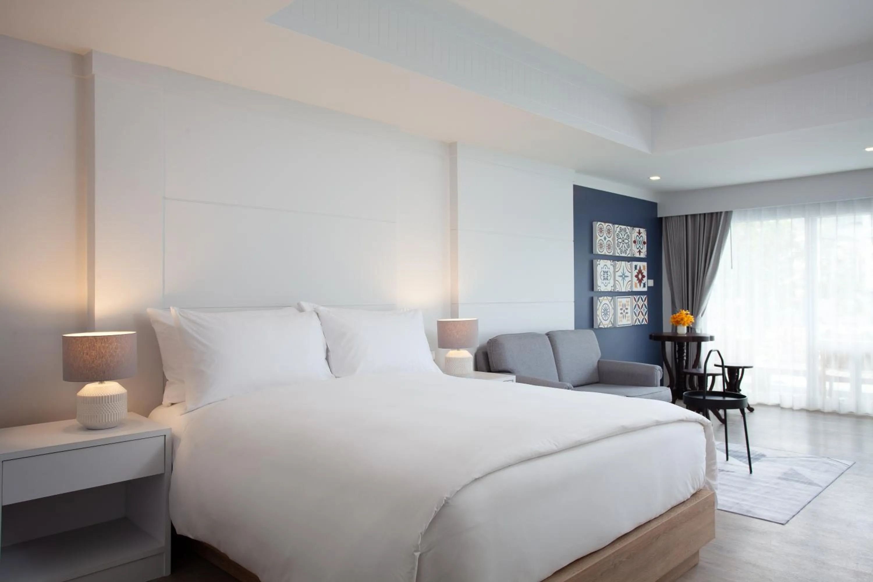 Bed in Anona Beachfront Phuket Resort-SHA EXTRA PLUS