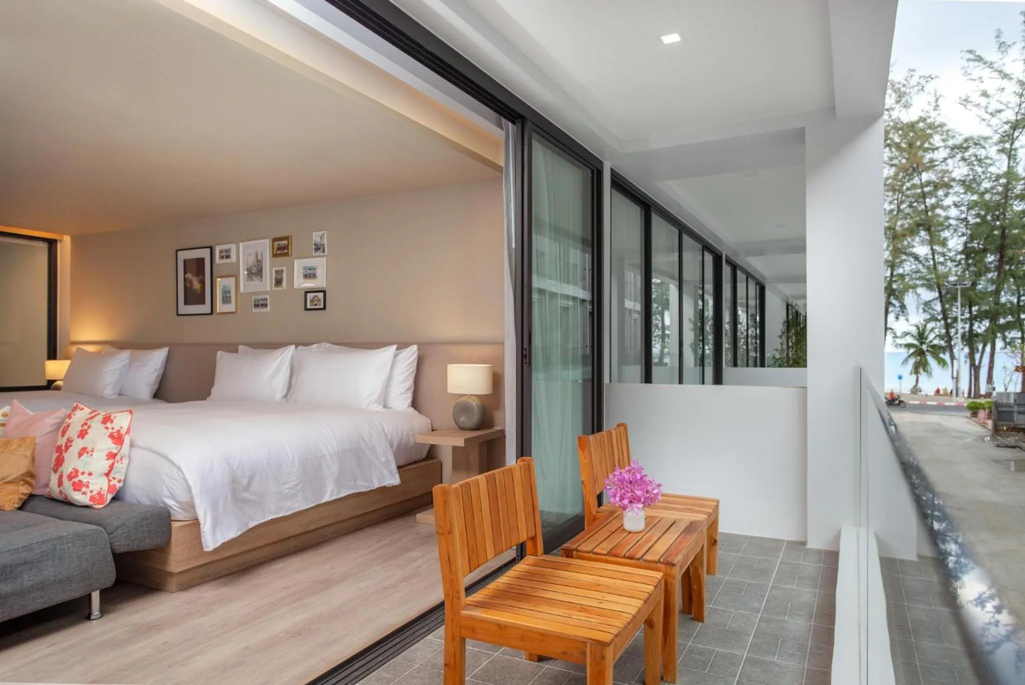 Balcony/Terrace, Bed in Anona Beachfront Phuket Resort-SHA EXTRA PLUS