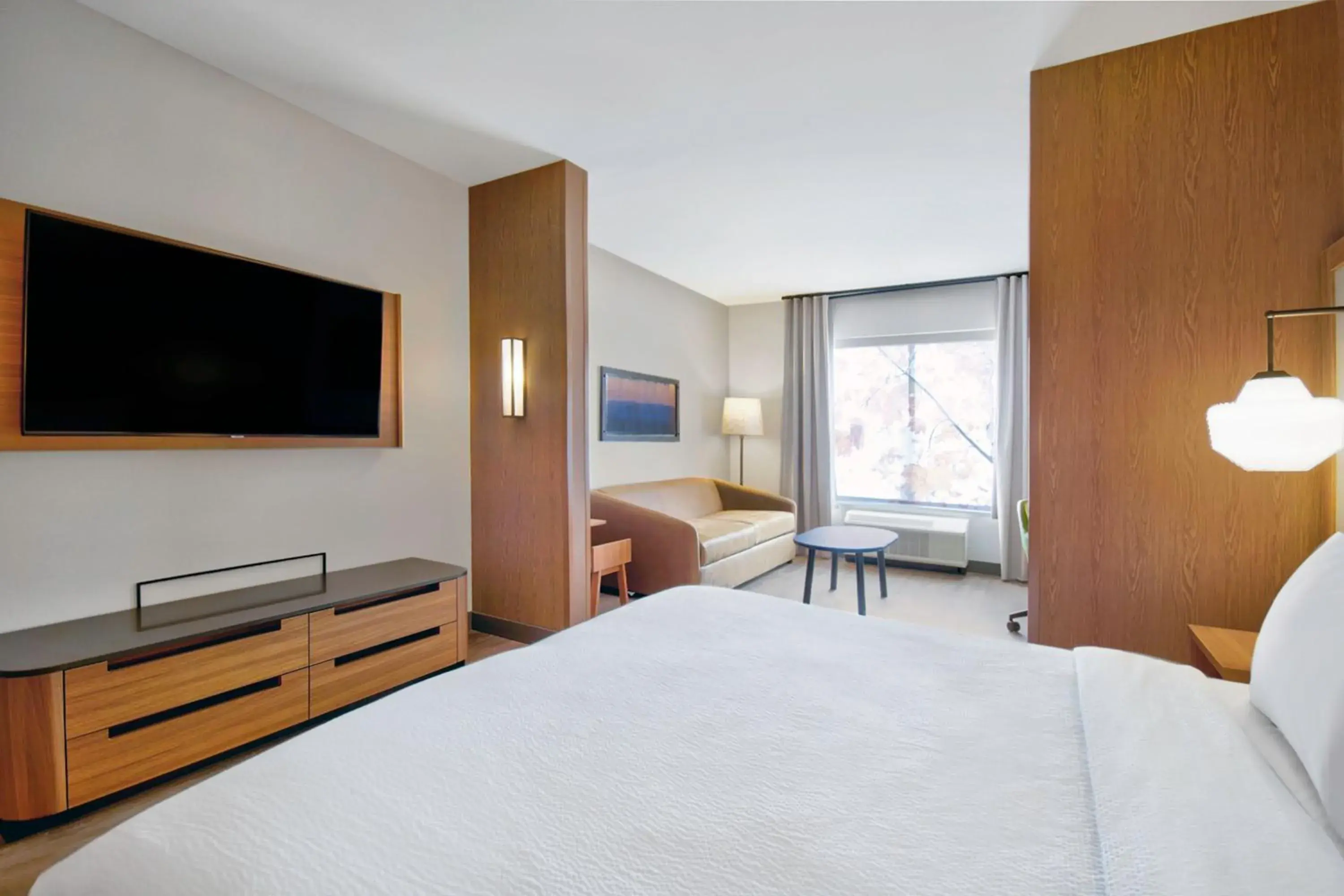 King Suite with Sofa Bed - Hearing Accessible in Fairfield by Marriott Inn & Suites Cincinnati North West Chester King Suite with Sofa Bed - Hearing Accessible in Fairfield by Marriott Inn & Suites Cincinnati North West Chester