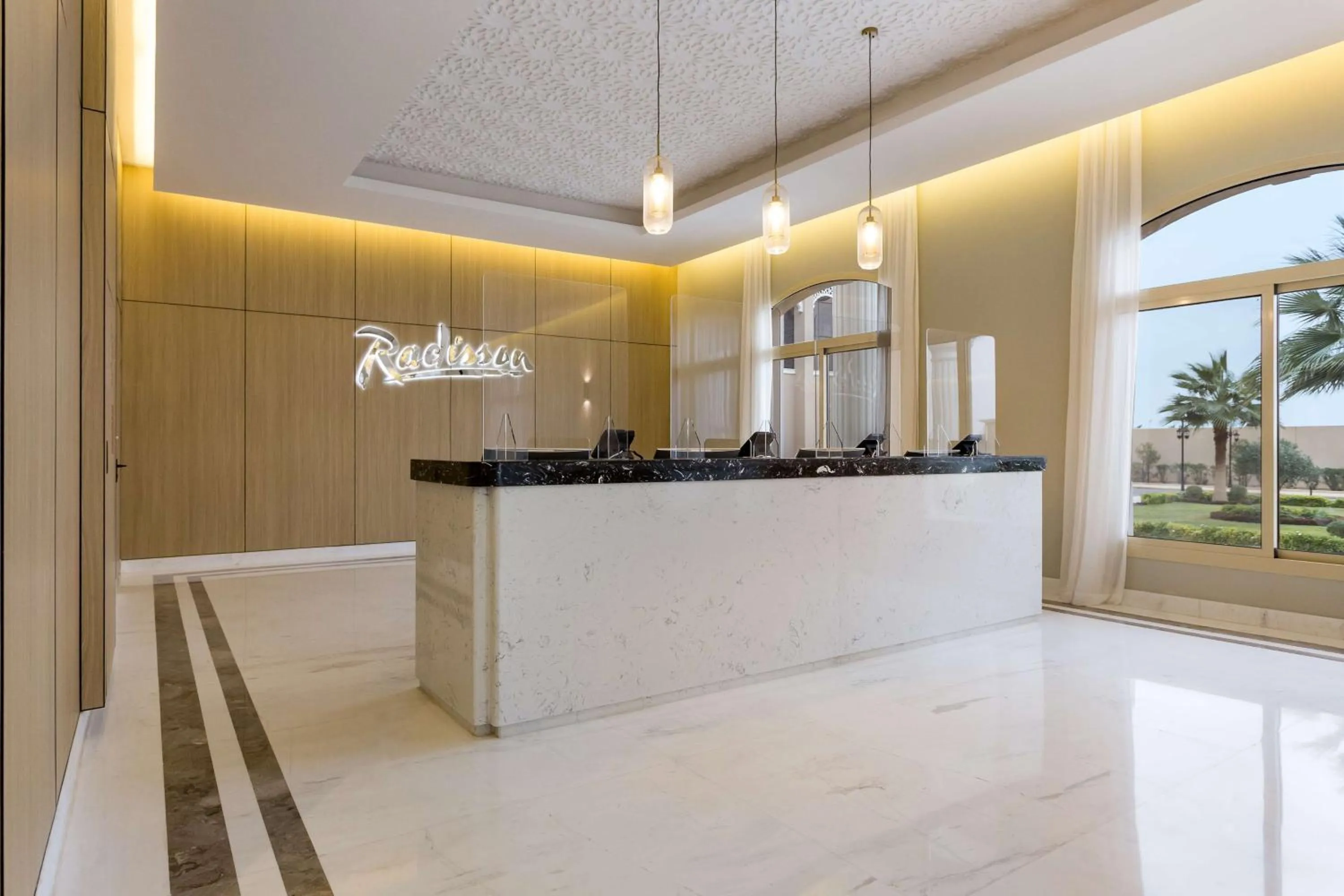 Lobby or reception in Radisson Hotel Riyadh Airport