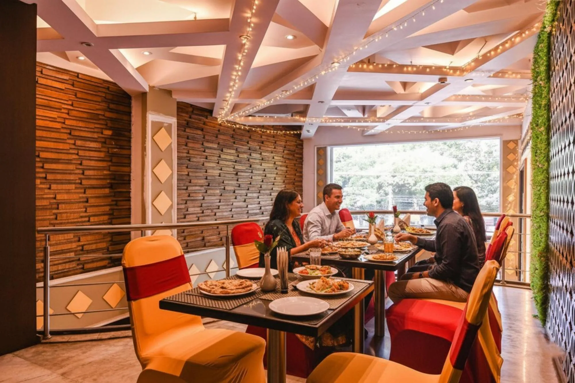 Restaurant/places to eat in FabHotel Shivani International