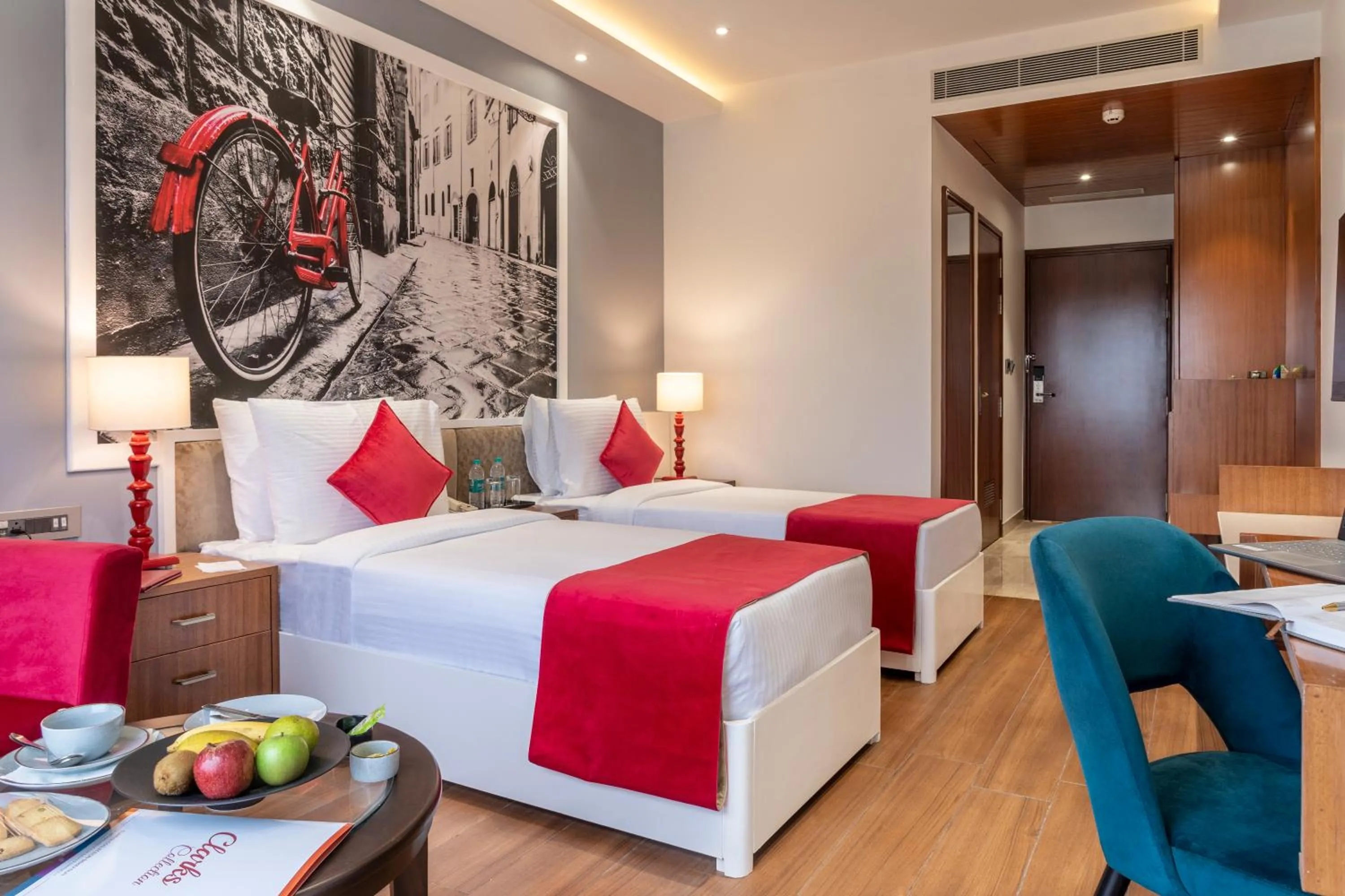 View (from property/room), Bed in Clarion Hotel Dehradun