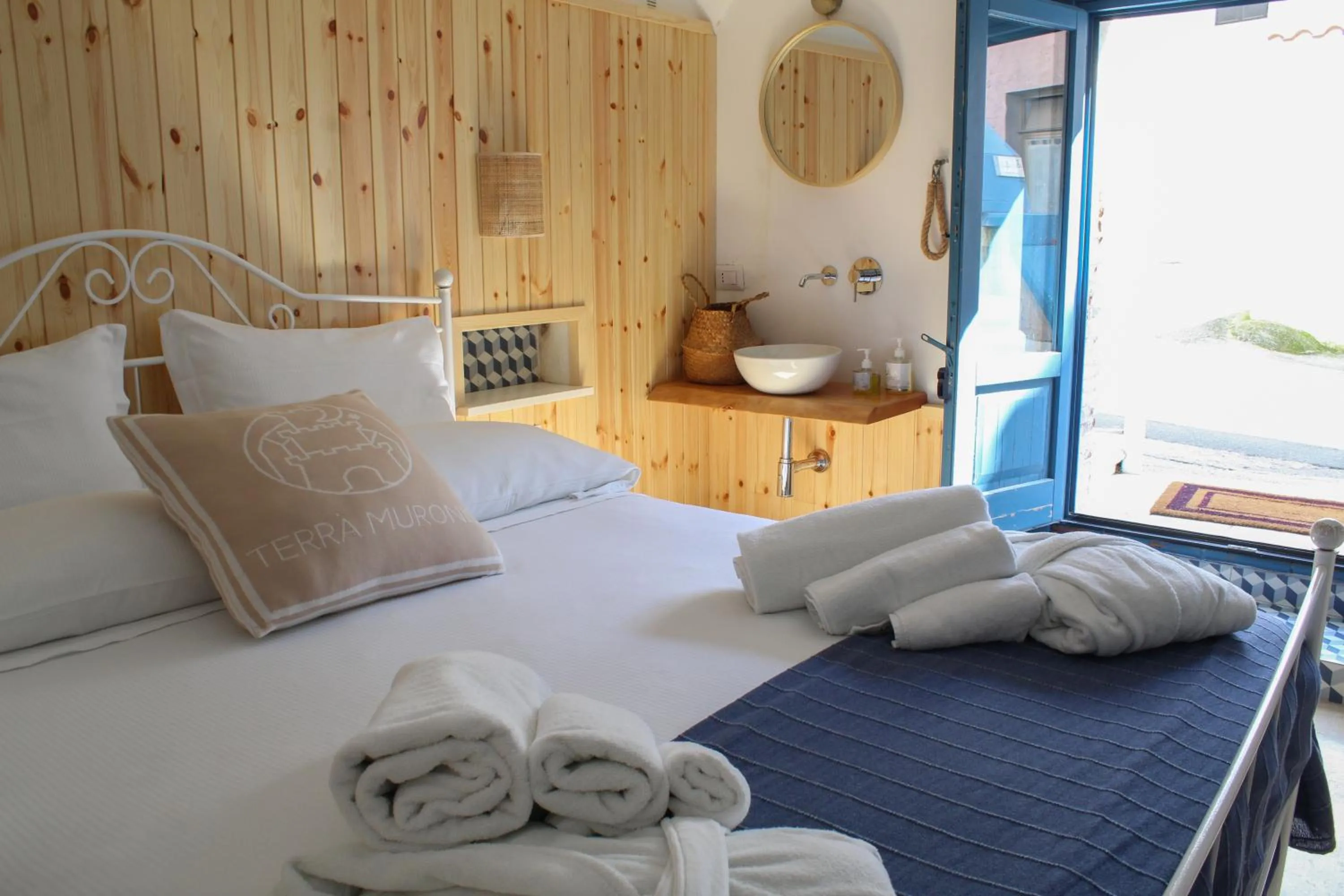 Bed in Terra Muronis Hotel Diffuso