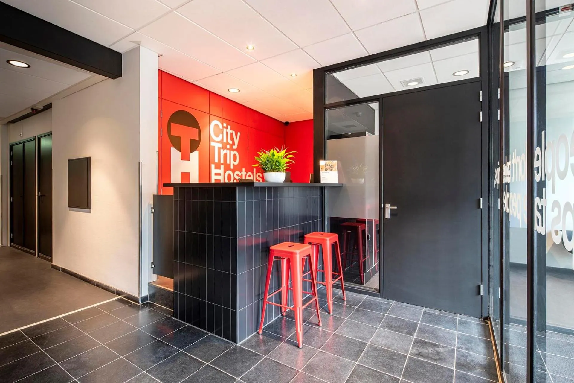 Lobby or reception in City Trip Hostels Amsterdam-Purmerend
