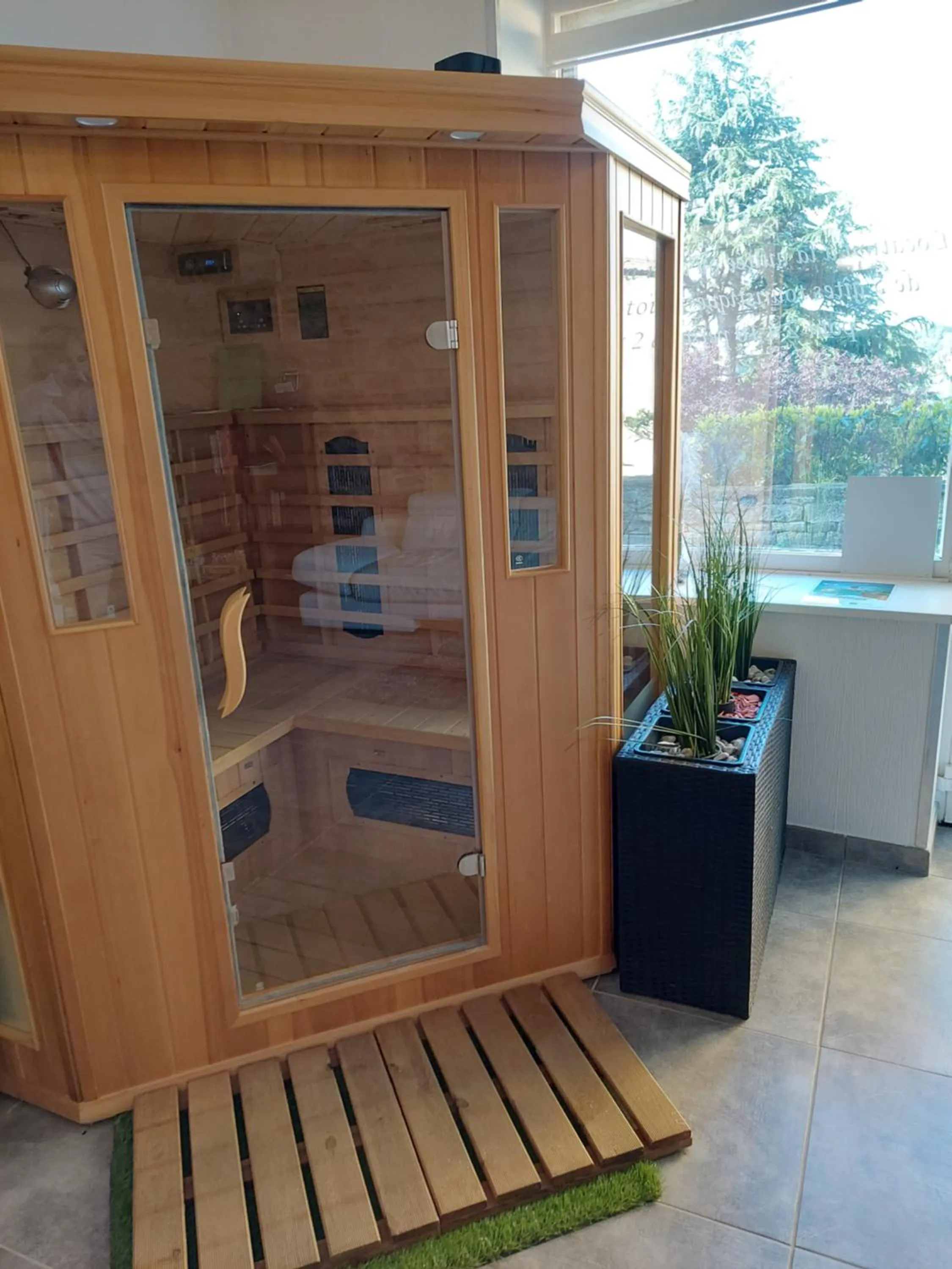 Sauna in Appartement Cogny - les Meublés des Pierres Dorées