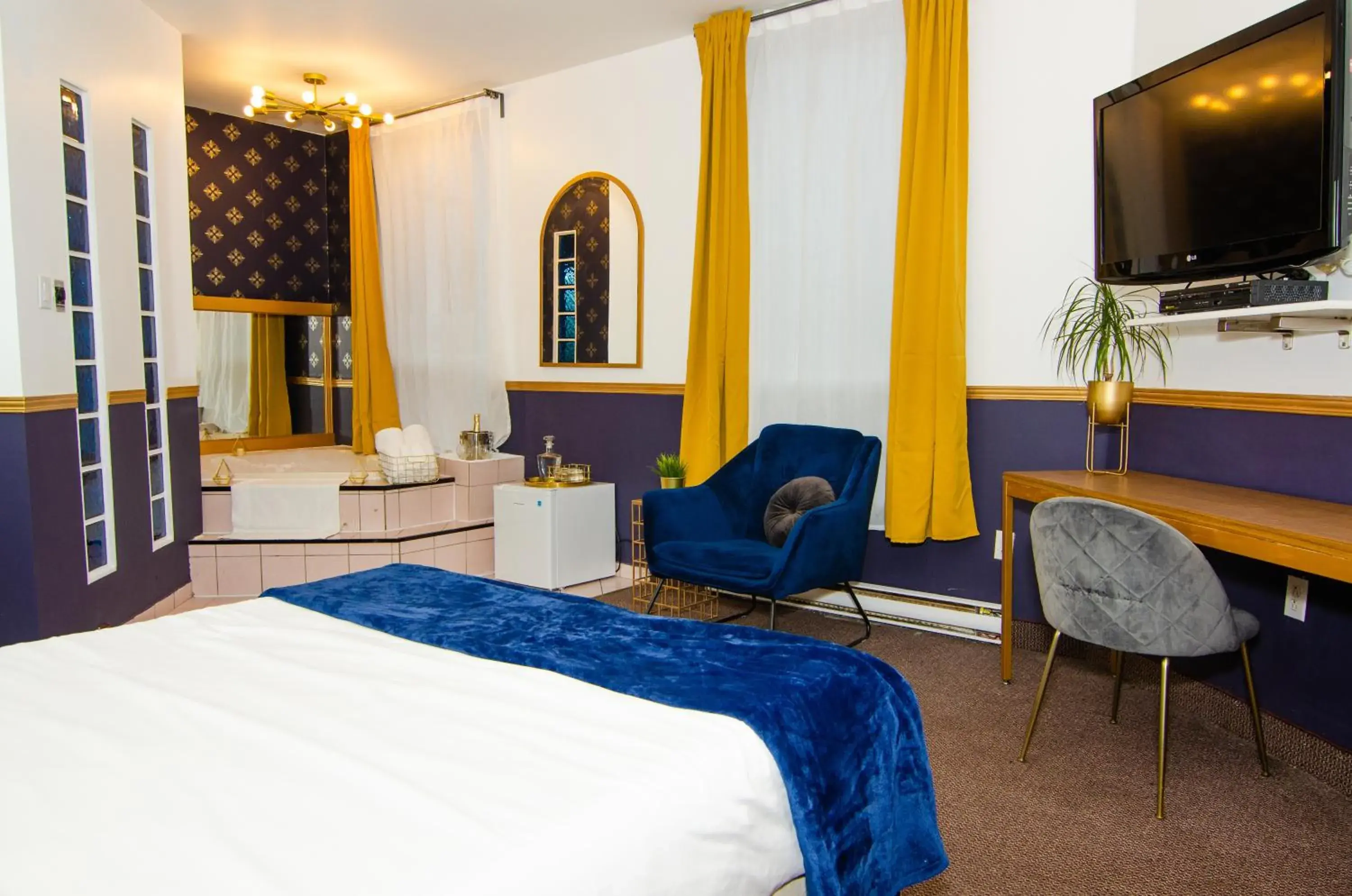 Bed in Hotel Dorion