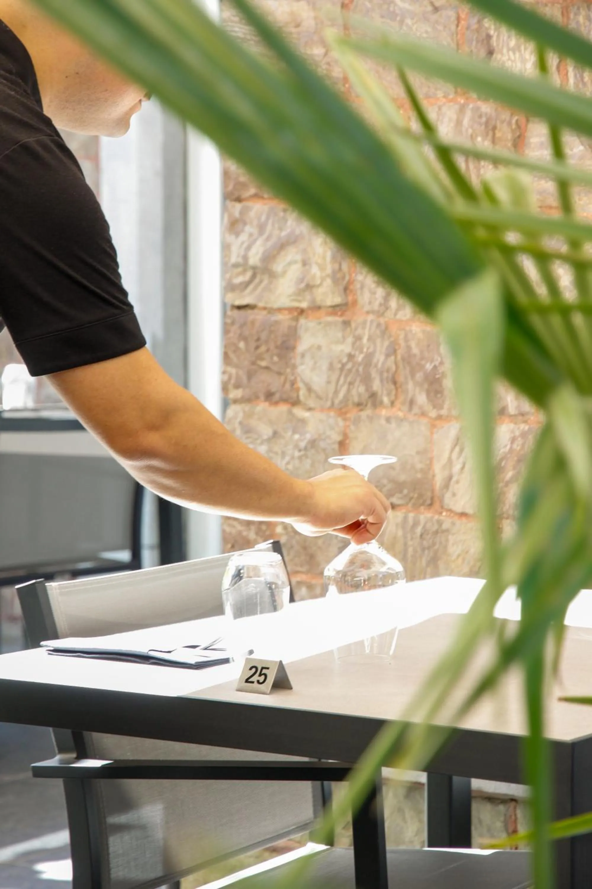 Patio in Villa les érables Restaurant Linea