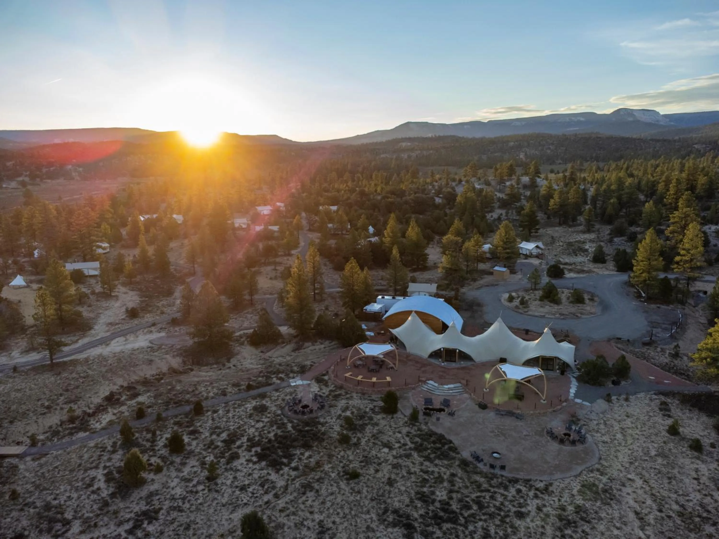 Property building in Under Canvas Bryce Canyon
