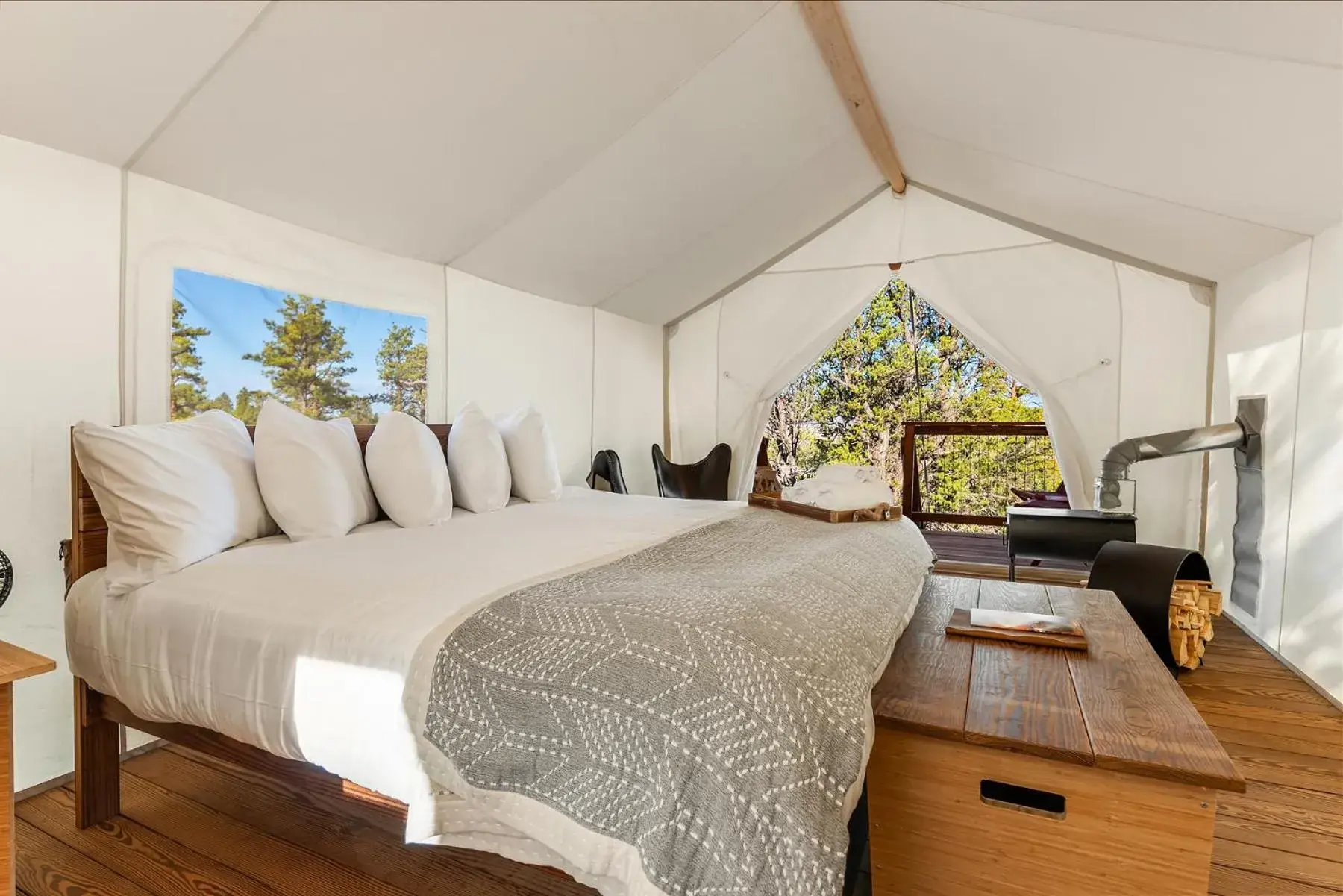 Bed in Under Canvas Bryce Canyon Bed in Under Canvas Bryce Canyon