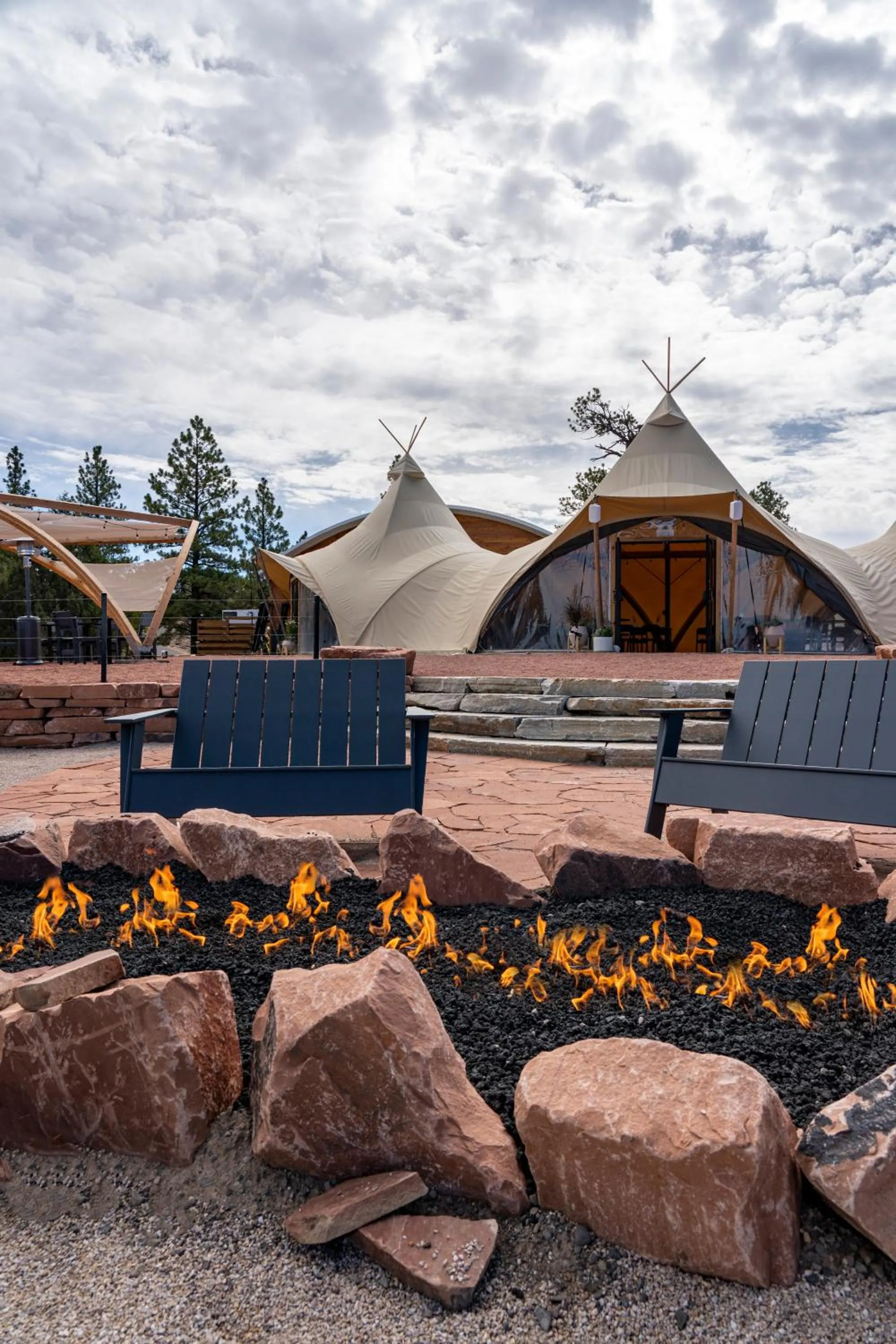 flat iron in Under Canvas Bryce Canyon