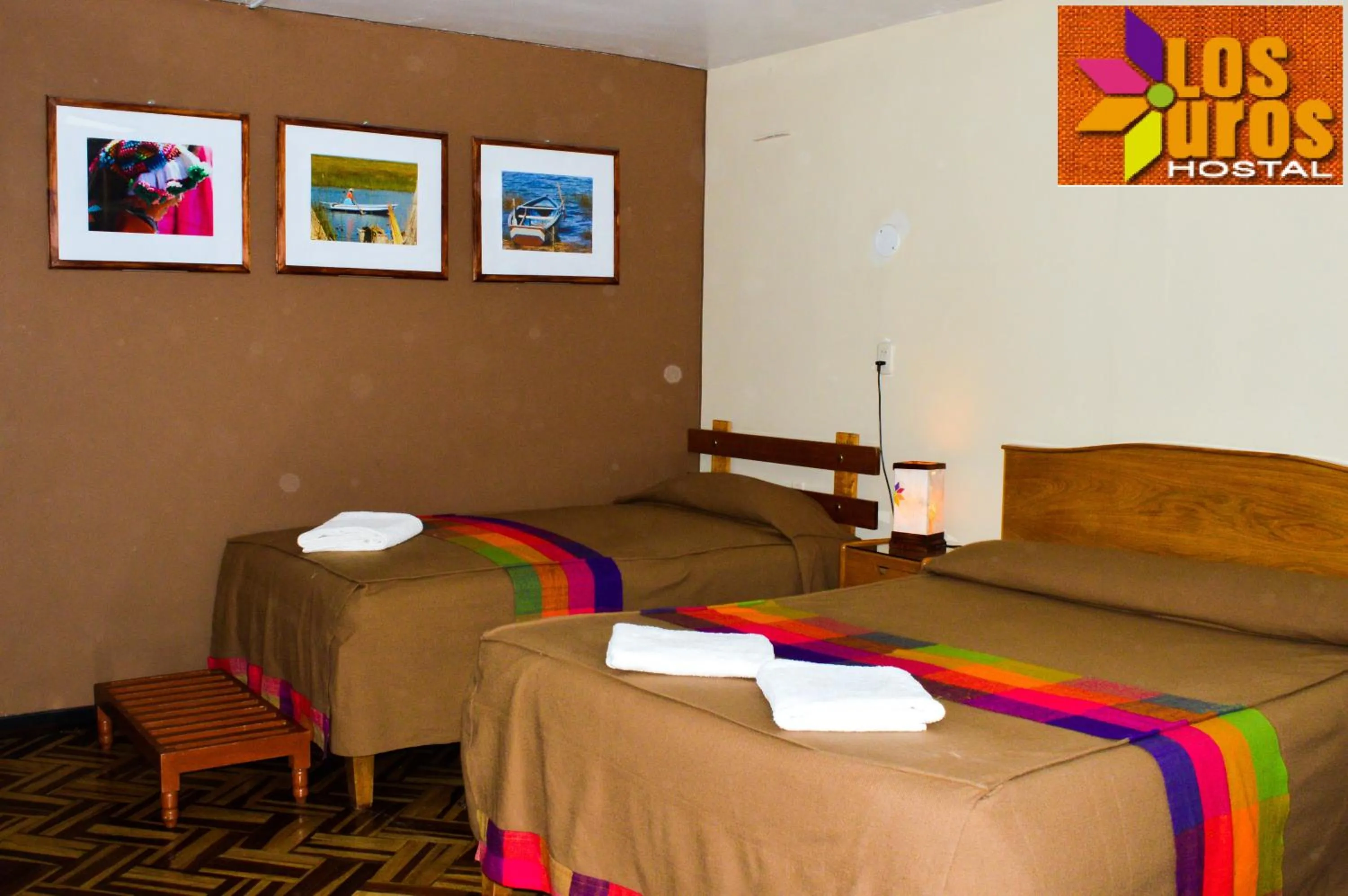 Bed in Hostal los Uros