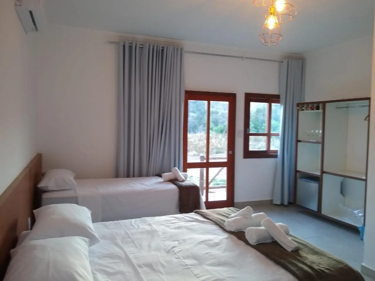 Bed in Chalé Águas Claras
